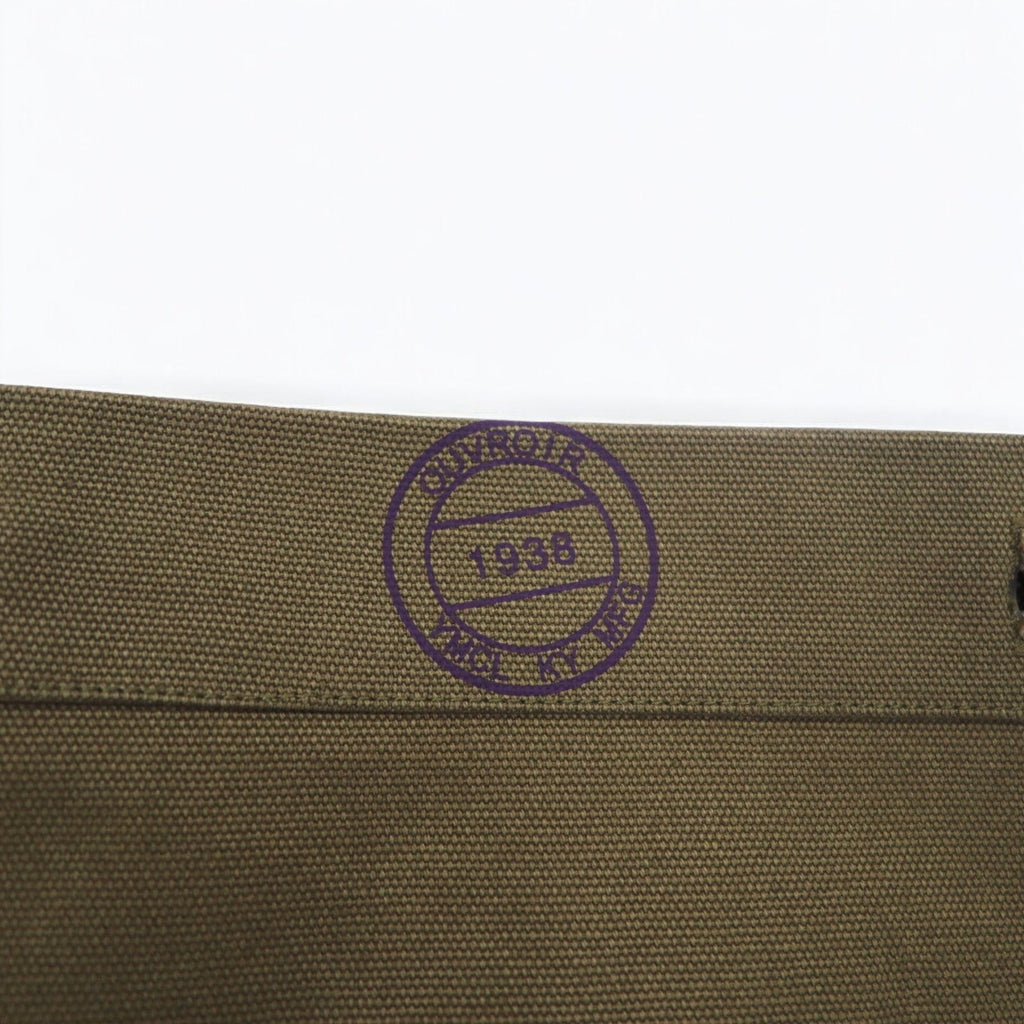 FRENCH ARMY Borsa del pane M38 Tracolla Marrone Tela Articolo non usato