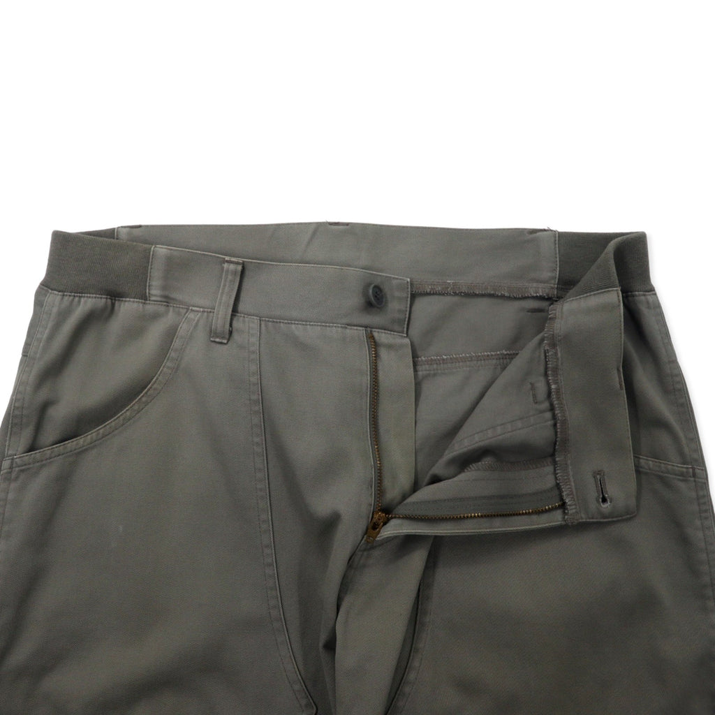 adidas anni '00 Pantaloni da Lavoro in Tela con Doppio Ginocchio, taglia O, Grigio, Cotone, 3 Strisce