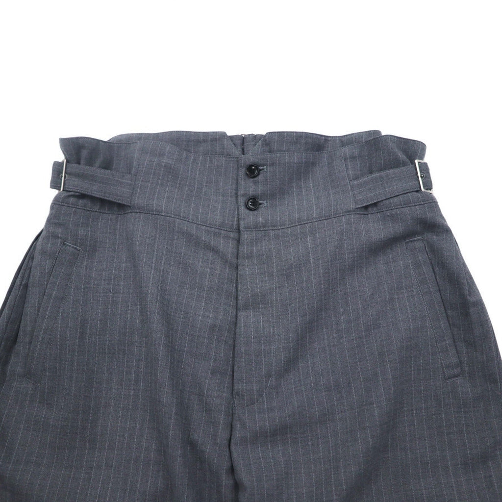 Blackweirdos Pantaloni bondage in twill di cotone XL grigi, Pantaloni Deformed Bondage Made in Japan