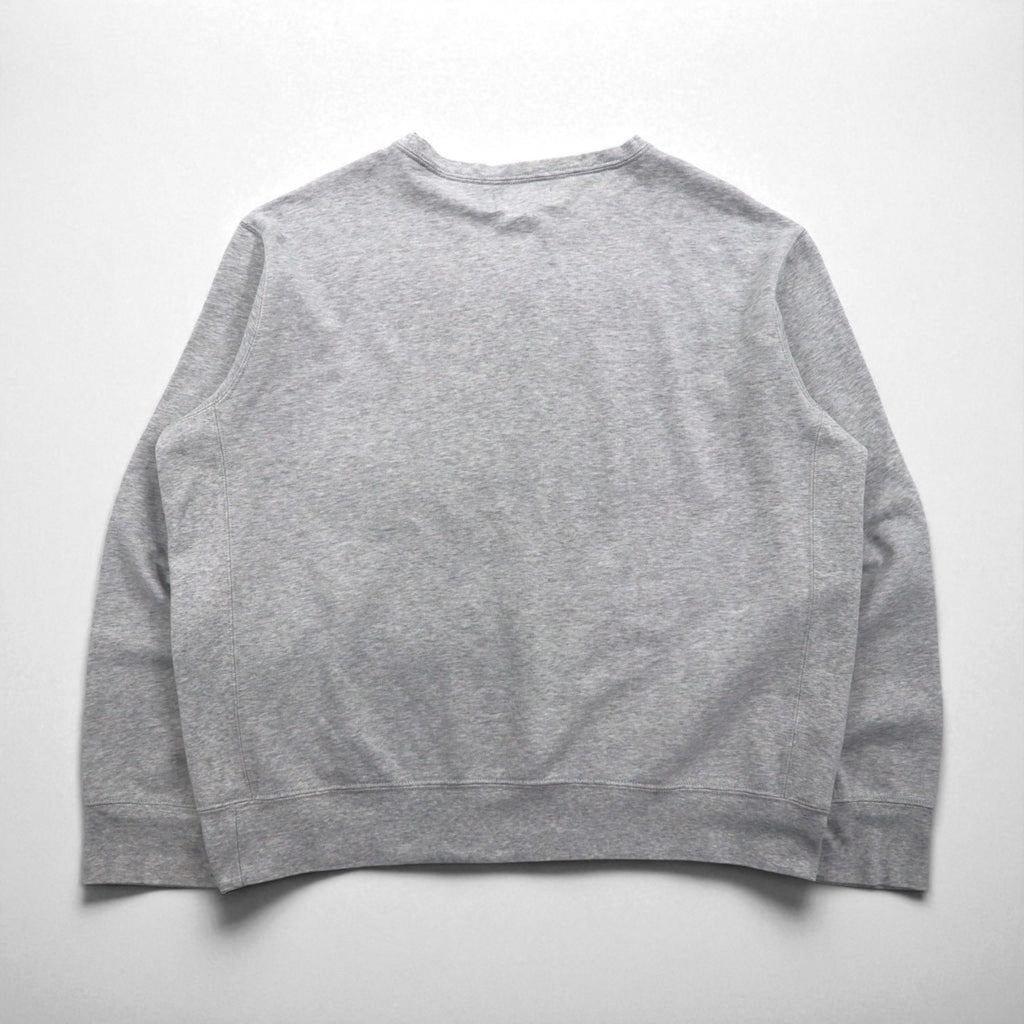 Polo by Ralph Lauren Felpa girocollo anni '90 XL grigio tinta unita ricamo piccolo pony