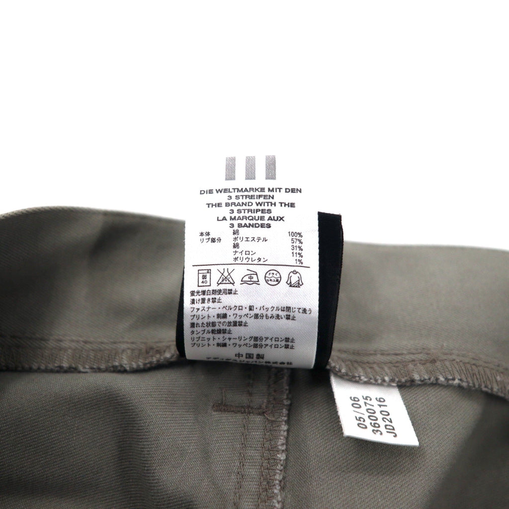 adidas anni '00 Pantaloni da Lavoro in Tela con Doppio Ginocchio, taglia O, Grigio, Cotone, 3 Strisce
