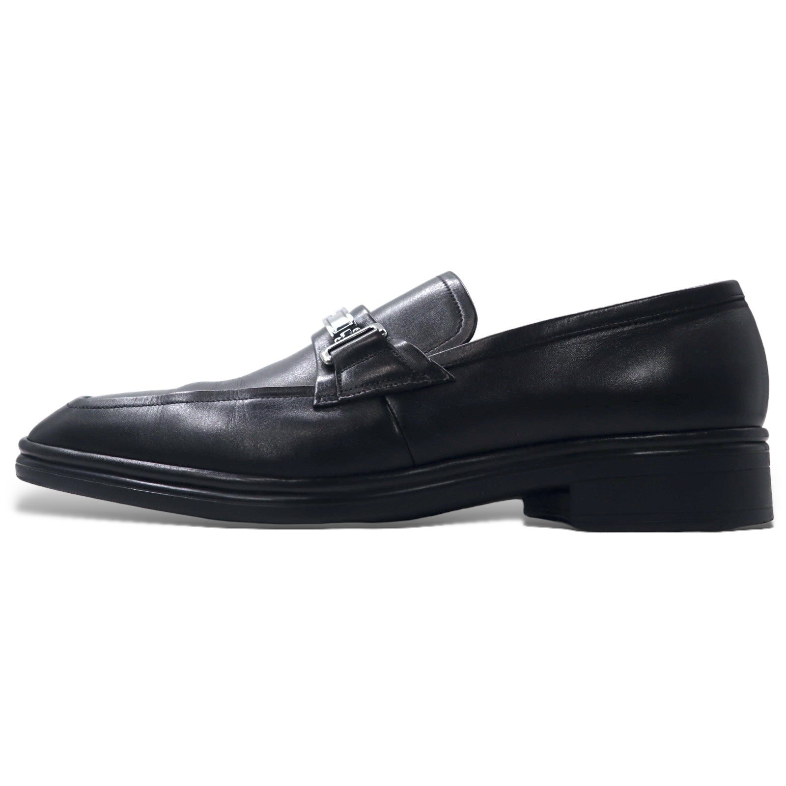 BALLY スイス製 ロゴプレート ビット ローファー 27.5cm ブラック レザー NEPTY/000