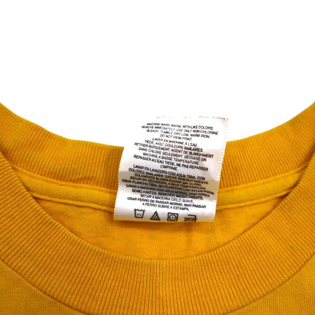 adidas, Made in Canada, Anni 2000, Maglietta con logo 3 strisce, XL, Giallo, Cotone