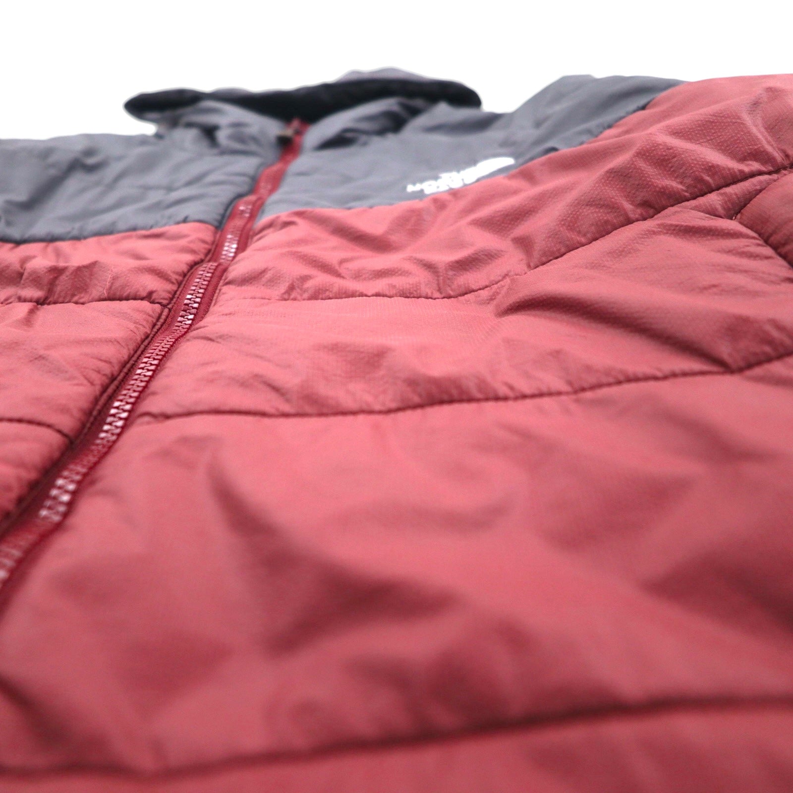 THE NORTH FACE Piumino PRIMALOFT Giacca con cappuccio L grigio bordeaux bicolore nylon
