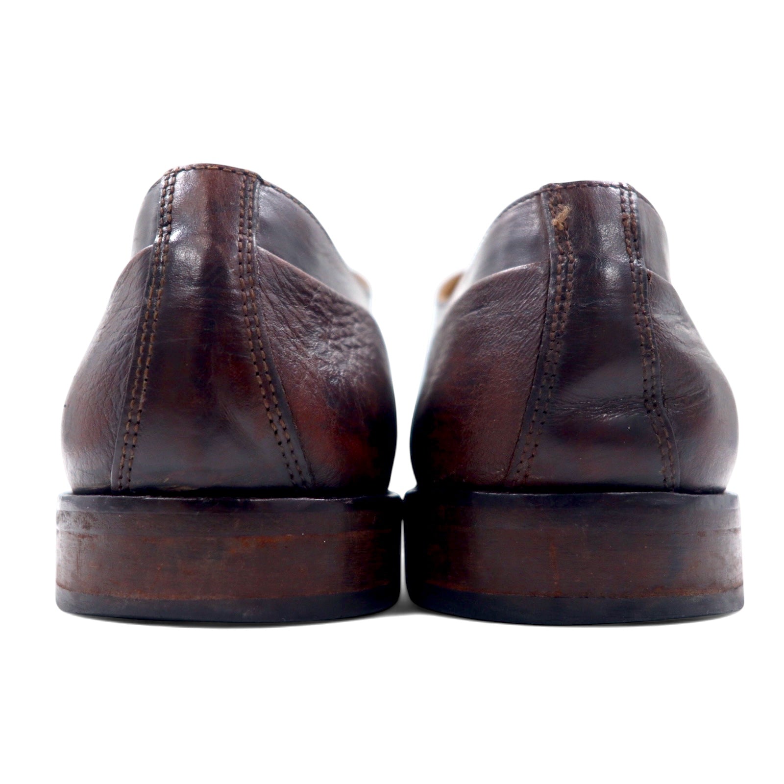 JOHNSTON & MURPHY Scarpe eleganti semibrogue medallion made in Italy 28cm pelle marrone CELLINI 3182