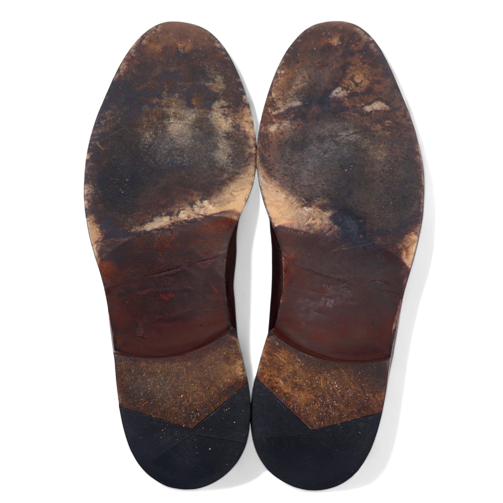JOHNSTON & MURPHY Scarpe eleganti semibrogue medallion made in Italy 28cm pelle marrone CELLINI 3182