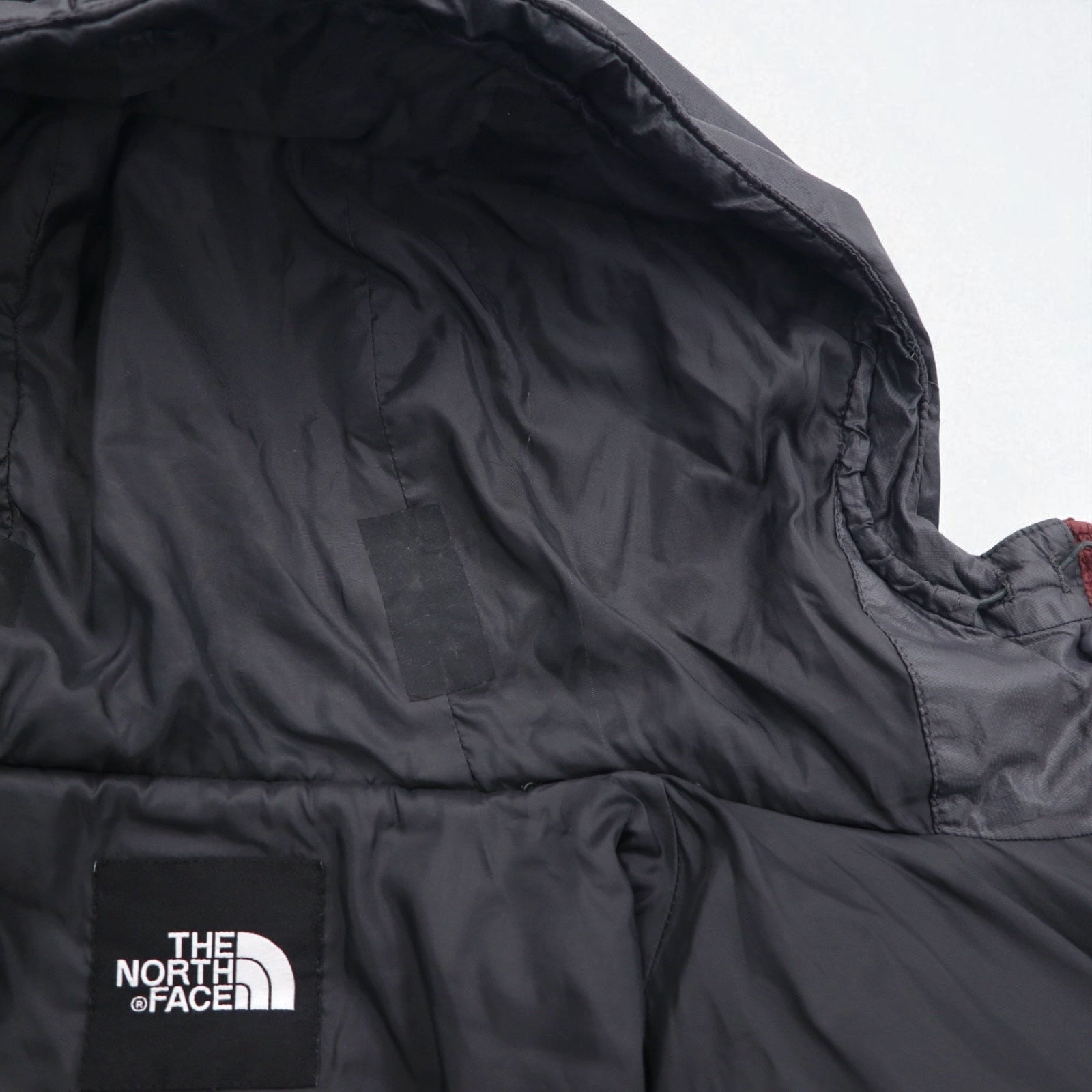 THE NORTH FACE Piumino PRIMALOFT Giacca con cappuccio L grigio bordeaux bicolore nylon