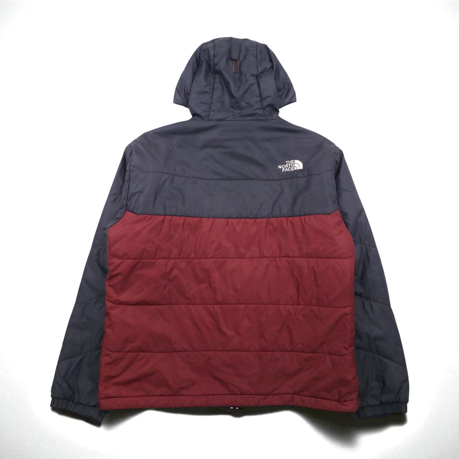 THE NORTH FACE Piumino PRIMALOFT Giacca con cappuccio L grigio bordeaux bicolore nylon