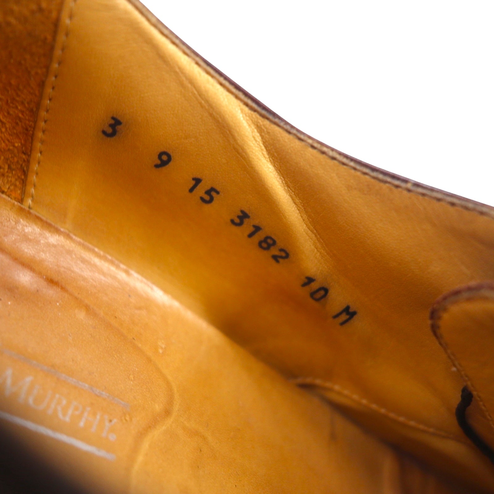 JOHNSTON & MURPHY Scarpe eleganti semibrogue medallion made in Italy 28cm pelle marrone CELLINI 3182