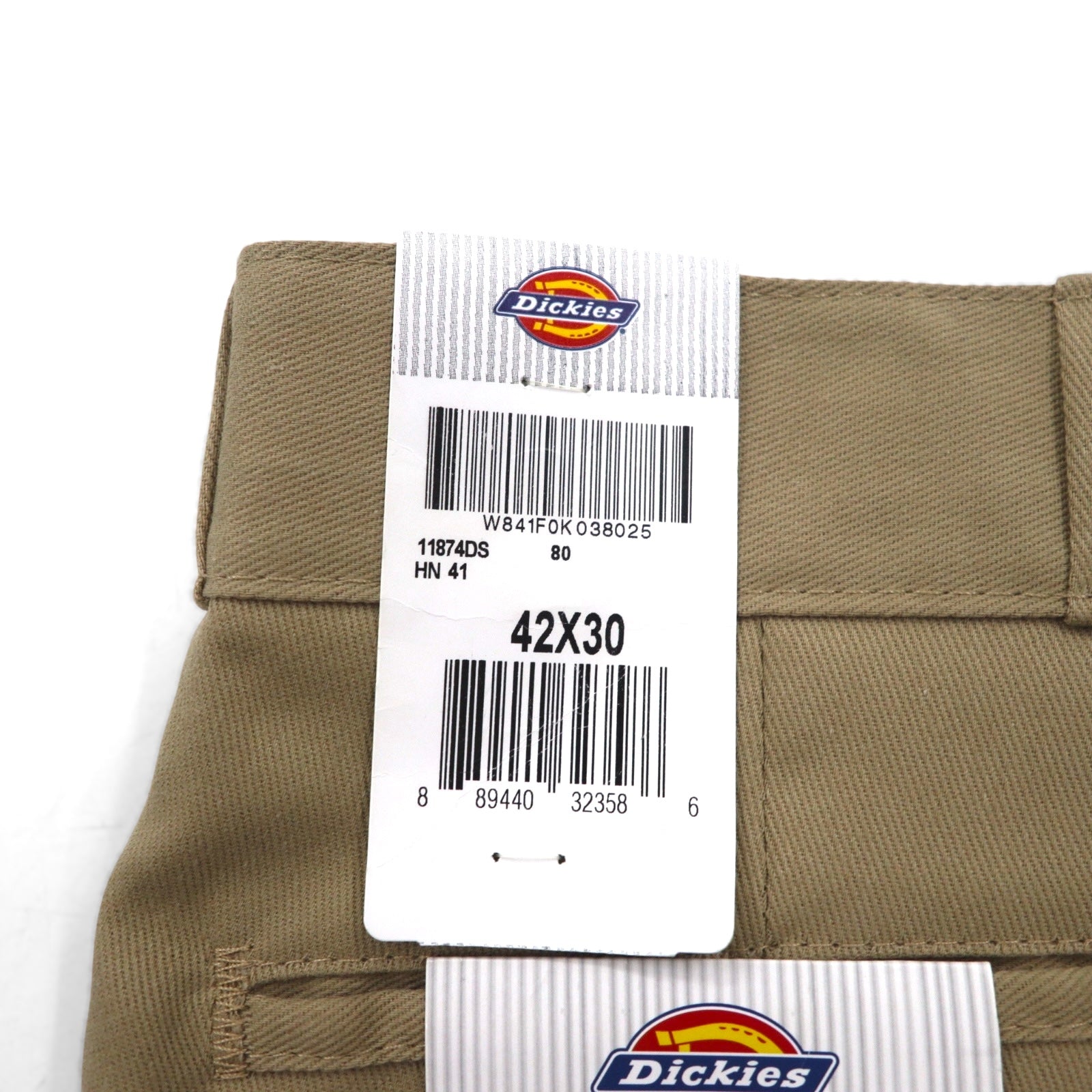 Dickies 874 FLEX Original Fit Work Pants Chino Pantalone da lavoro XL Beige 11874DS Nuovo con etichette