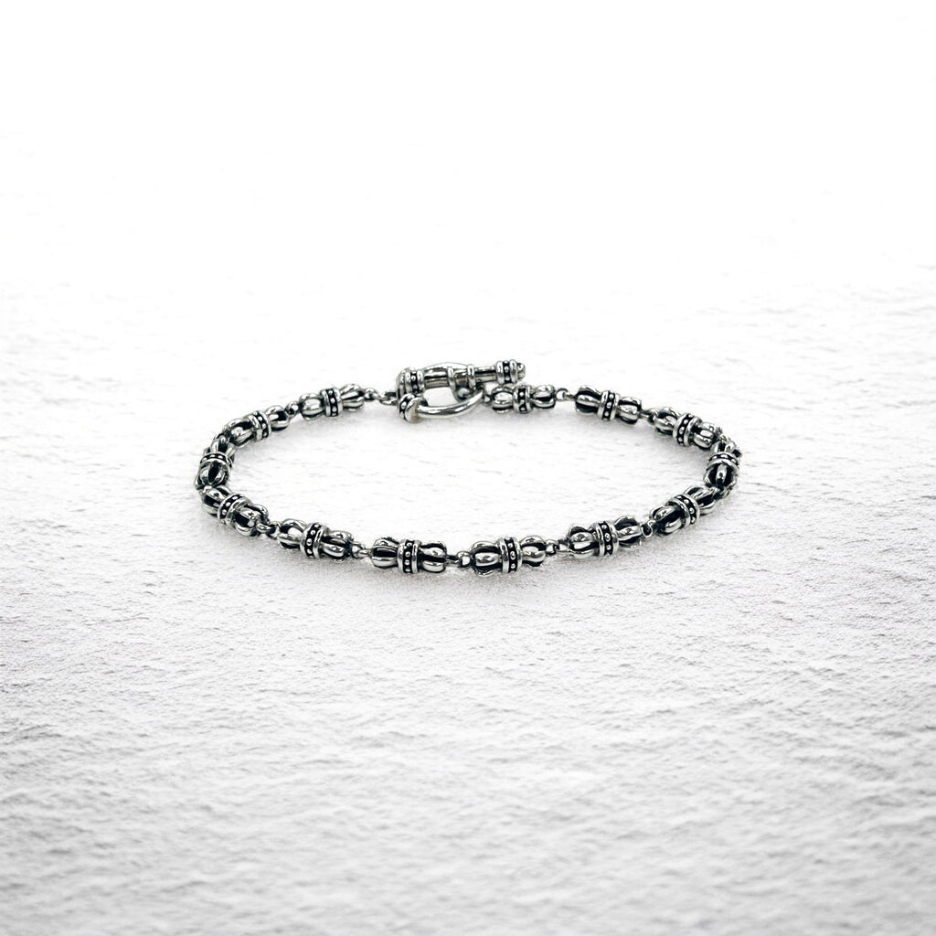 Vintage Gothic Chain Blacelet トグル チェーン ブレスレット シルバー 925 ゴシック クラウン