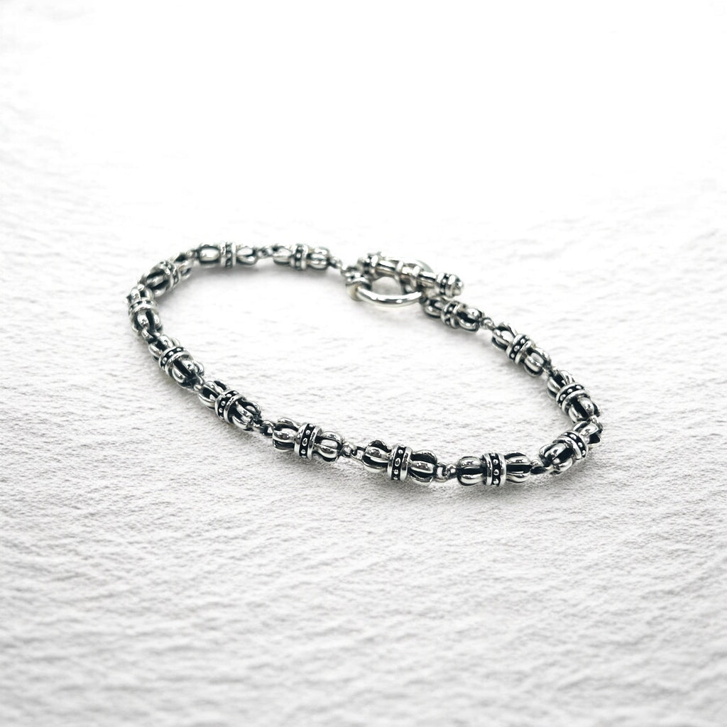 Vintage Gothic Chain Blacelet トグル チェーン ブレスレット シルバー 925 ゴシック クラウン