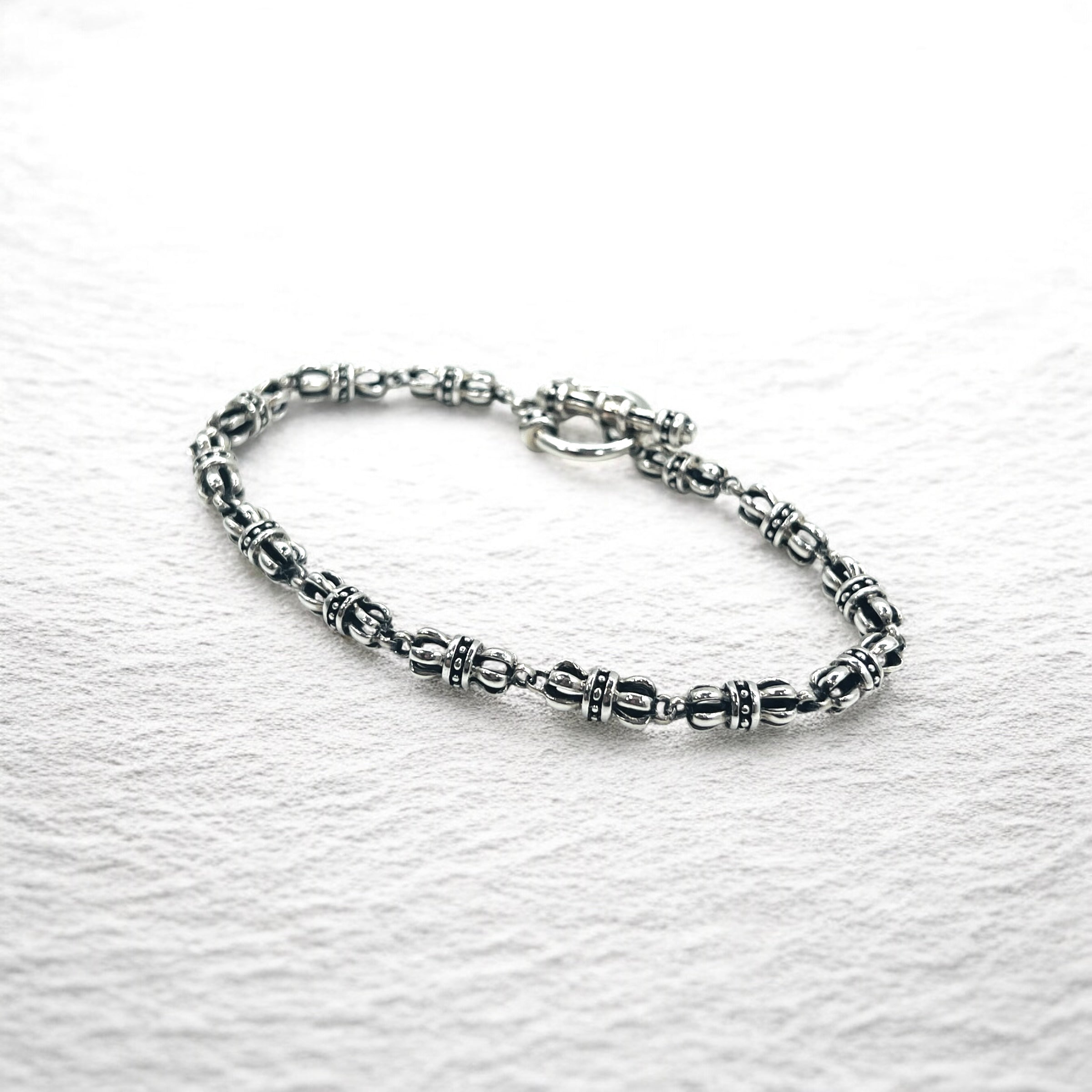 Vintage Gothic Chain Blacelet トグル チェーン ブレスレット シルバー 925 ゴシック クラウン