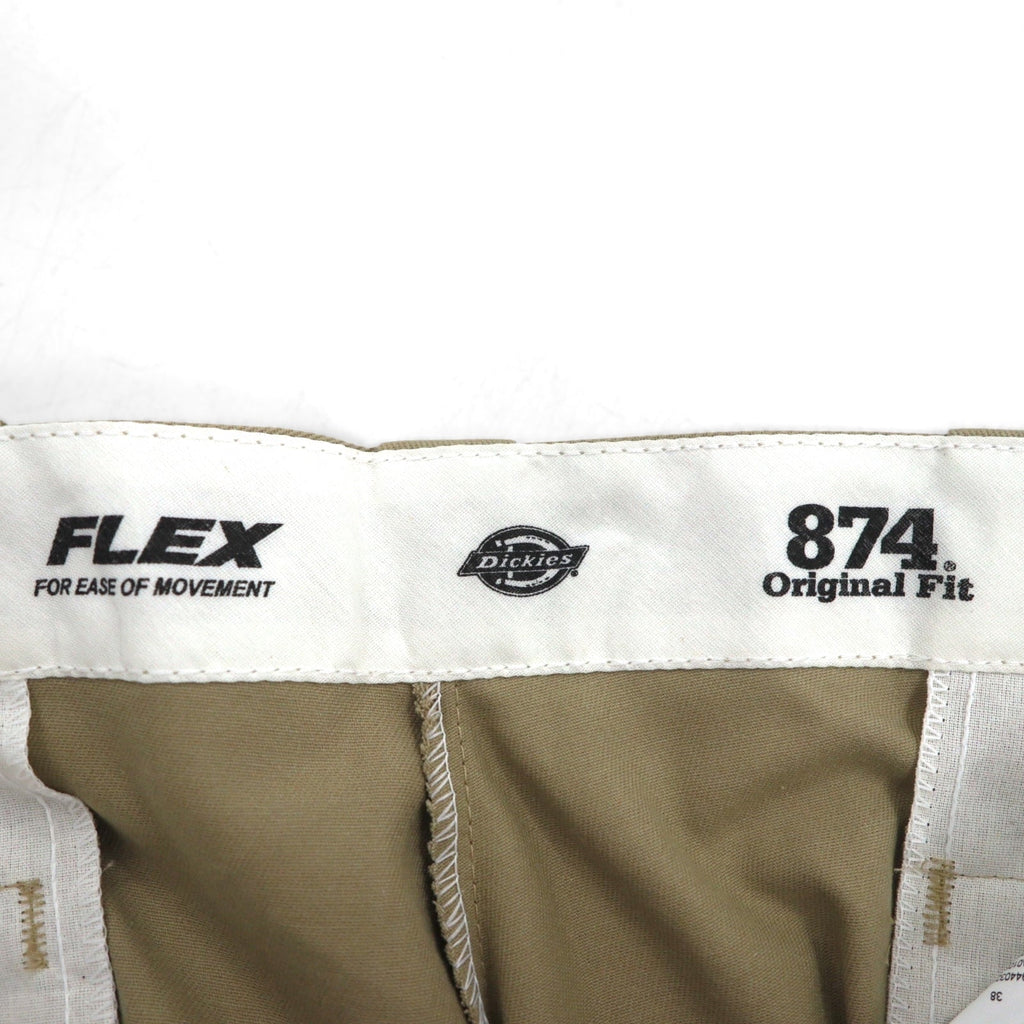 Dickies 874 FLEX Original Fit Work Pants Chino Pantalone da lavoro XL Beige 11874DS Nuovo con etichette