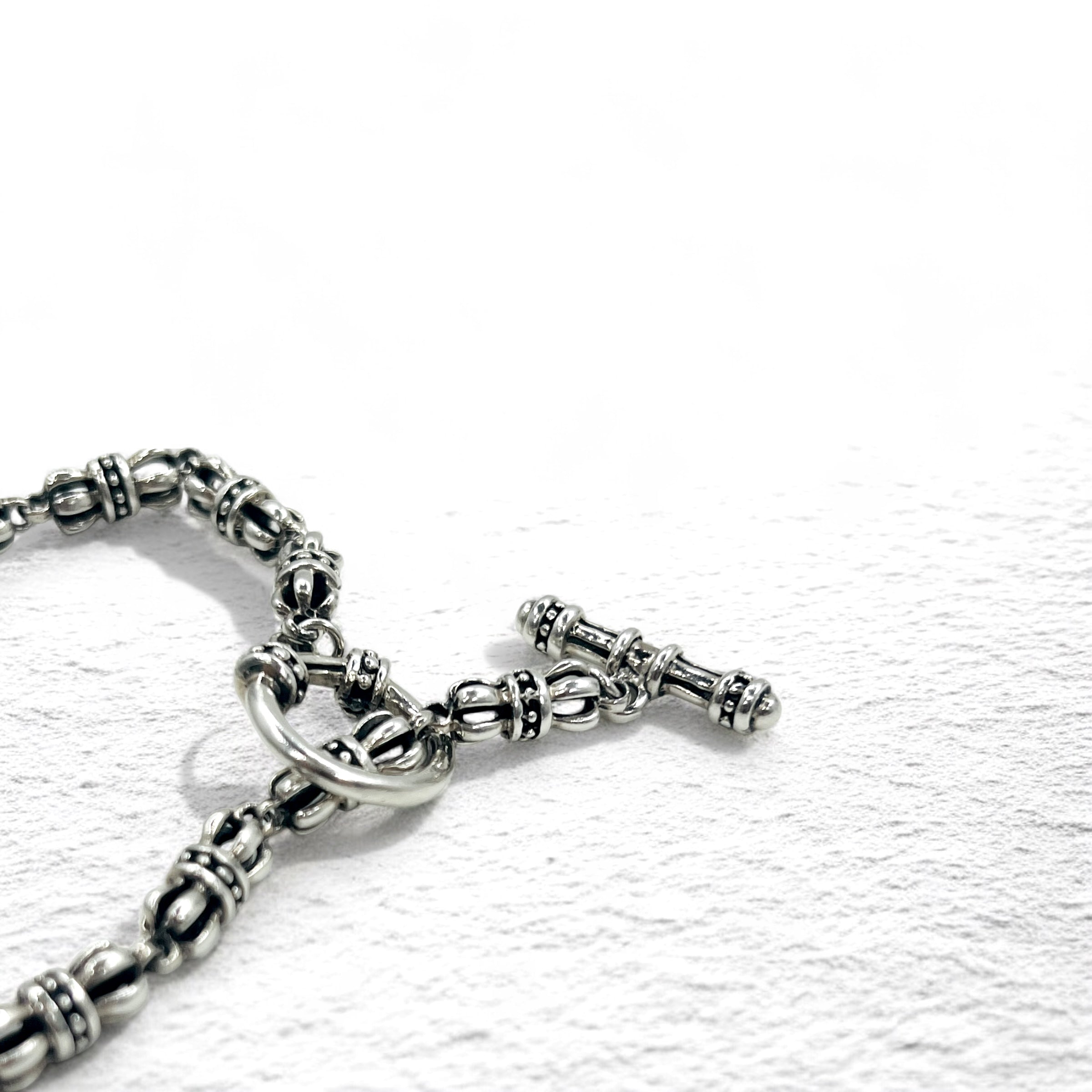 Vintage Gothic Chain Blacelet トグル チェーン ブレスレット シルバー 925 ゴシック クラウン