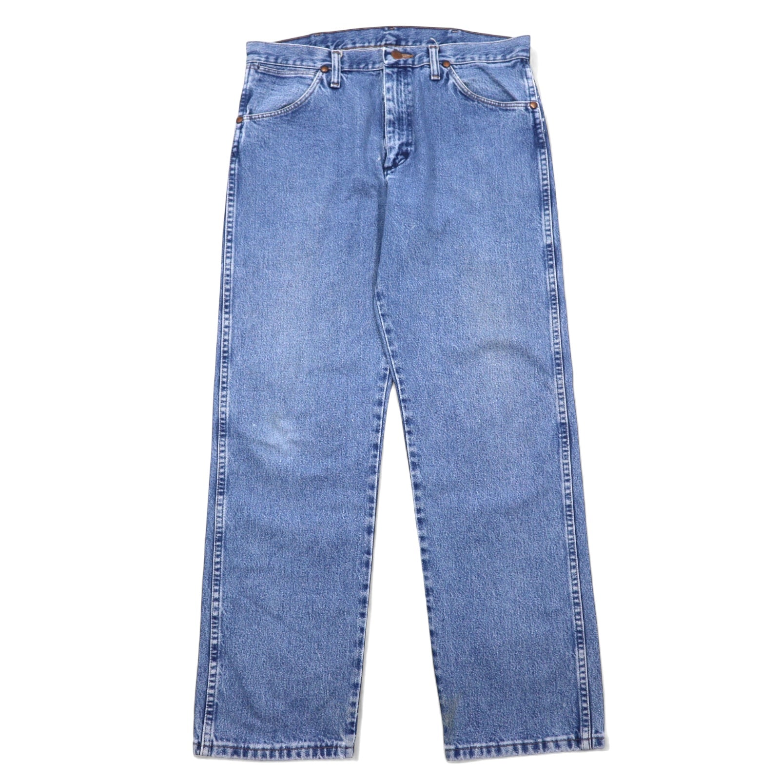 Wrangler Anni '90 Jeans Denim 33 Blu Cotone Chiusura a Cerniera 13MWZGK