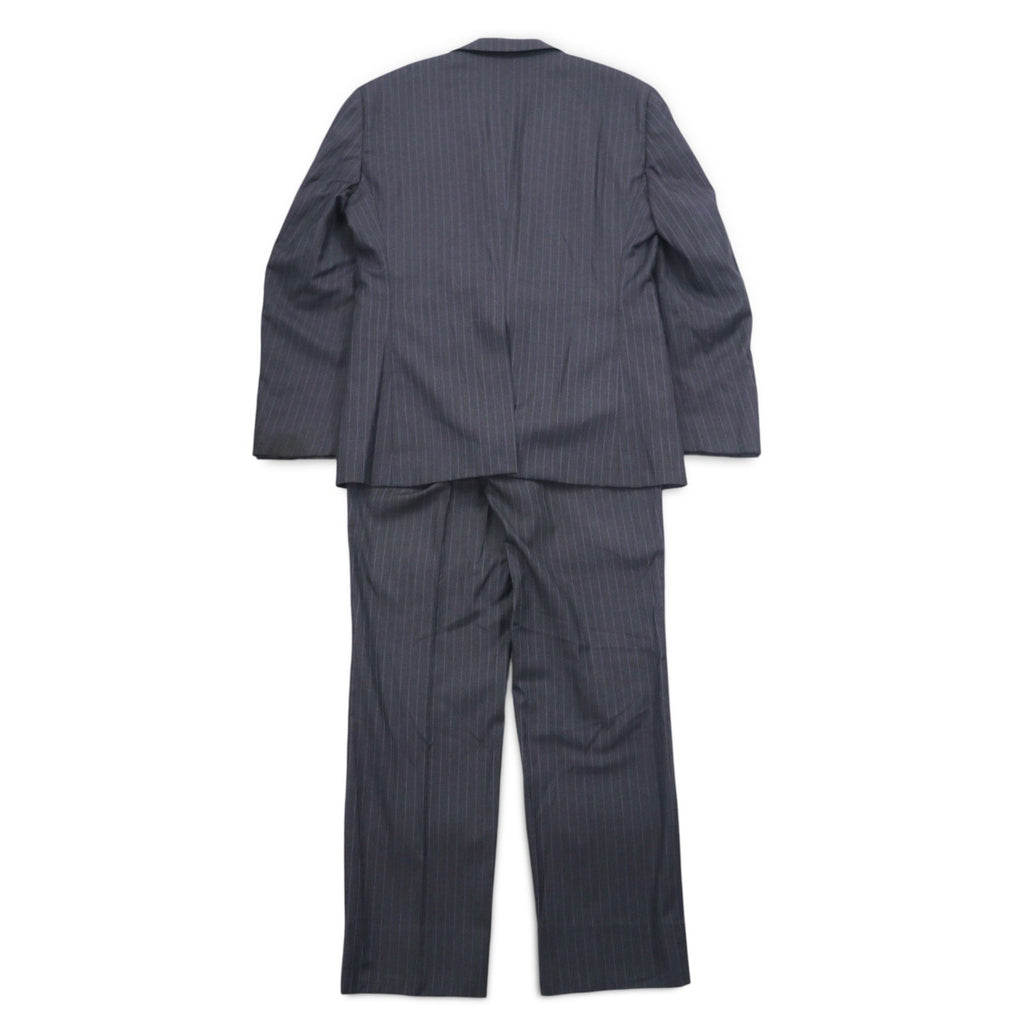Loro Piana × MENS CLUB HASHIMOTO 2B スーツ セットアップ L グレー ストライプ ウール シルク混 日本製