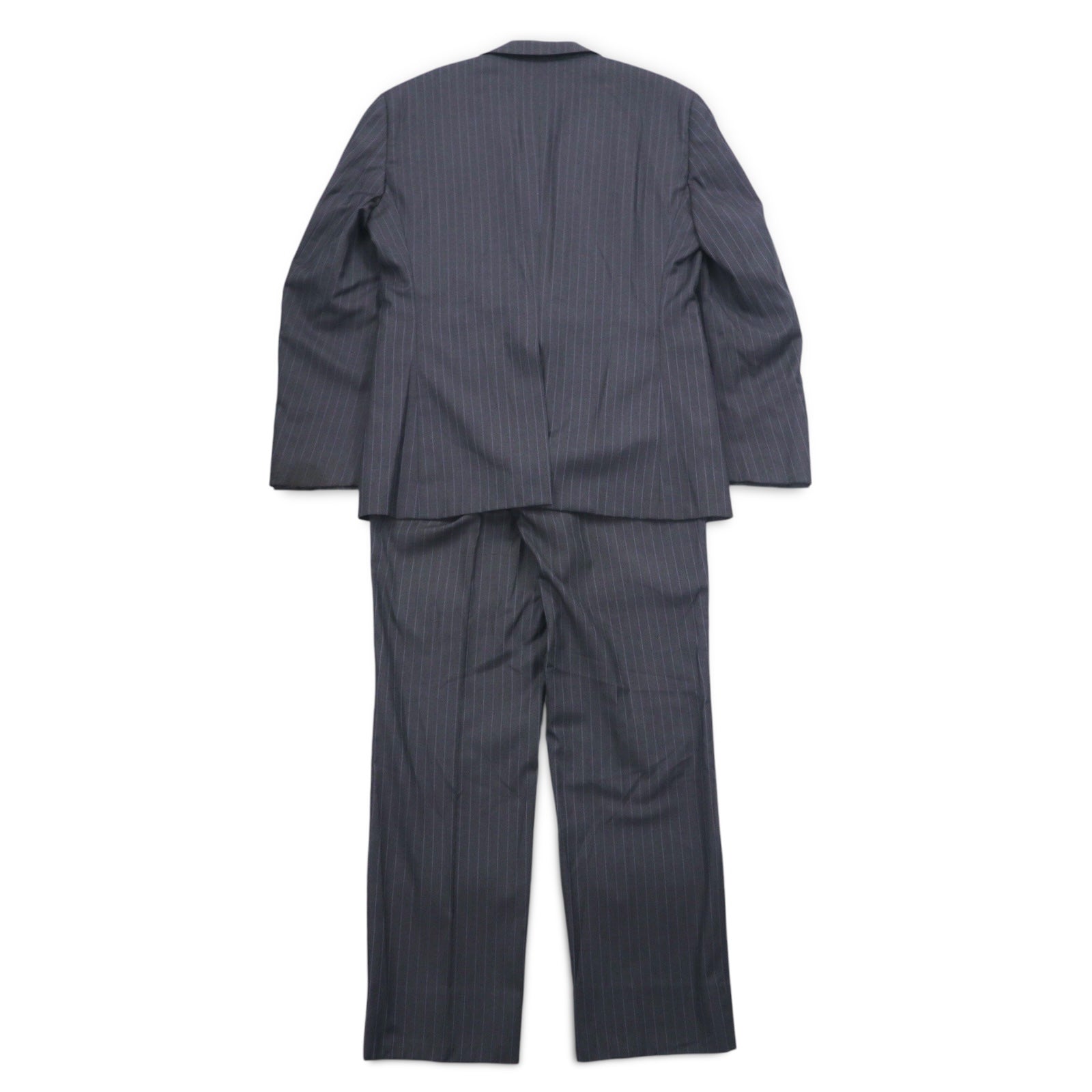 Loro Piana × MENS CLUB HASHIMOTO 2B スーツ セットアップ L グレー ストライプ ウール シルク混 日本製