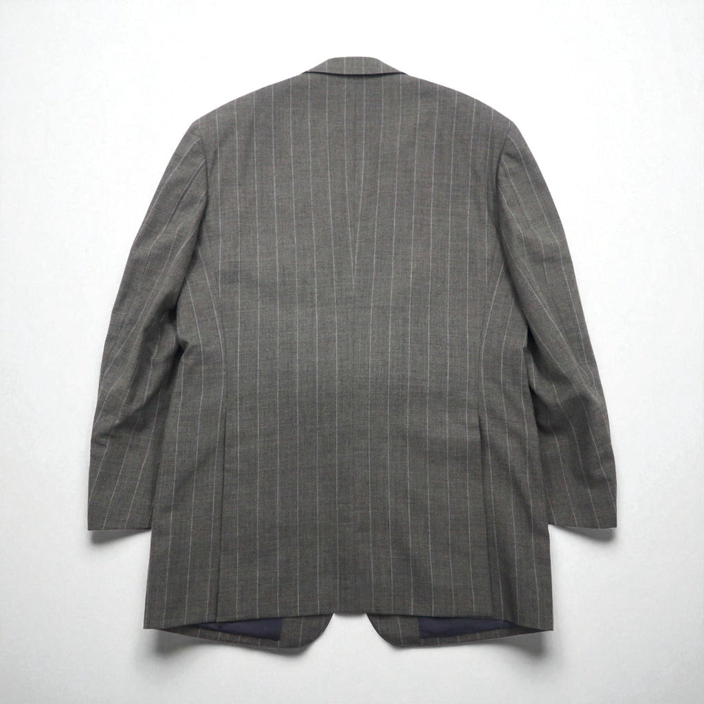 Polo by Ralph Lauren 90年代 3ピース スーツ セットアップ L グレー ストライプ ウール 日本製