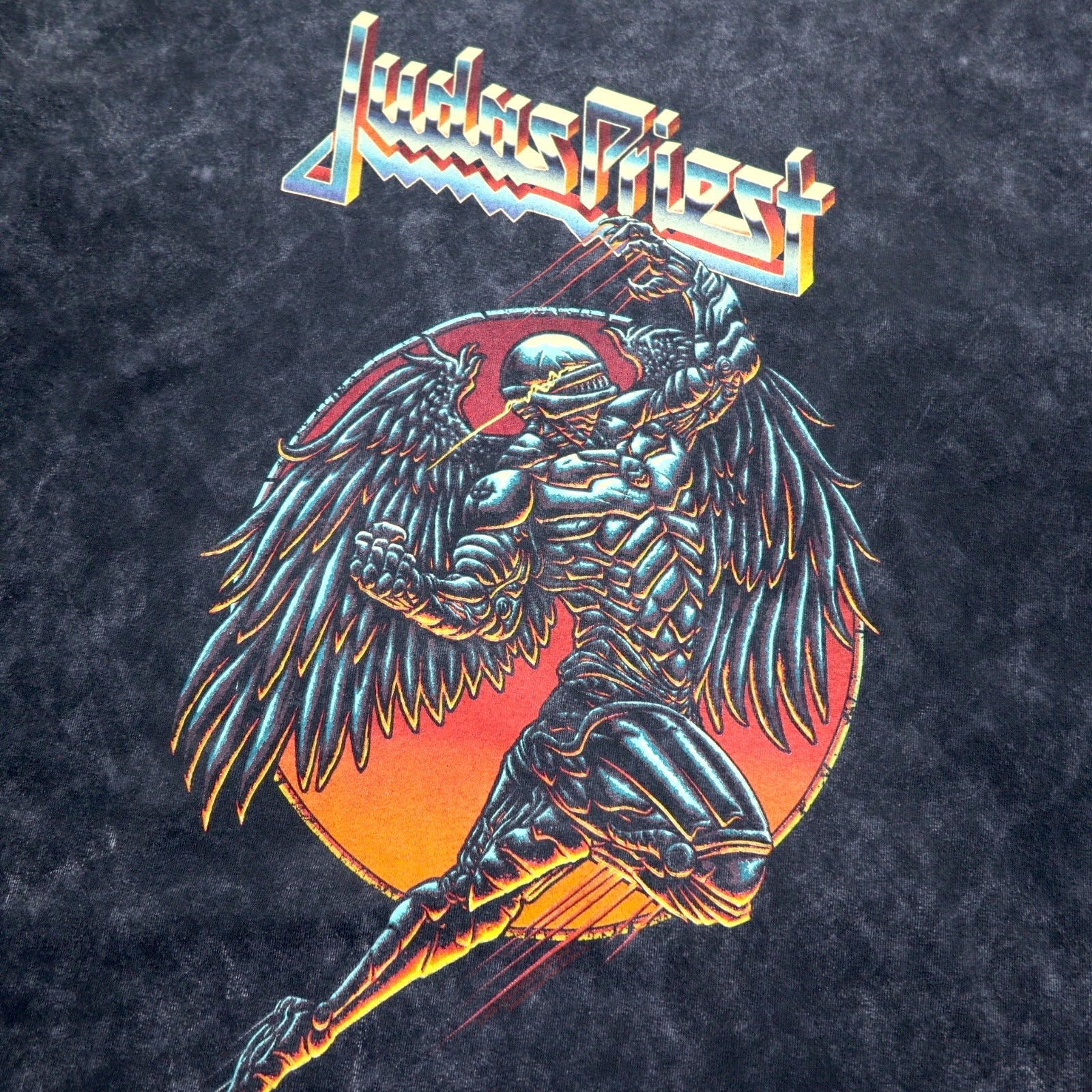 Judas Priest Heavy Metal Band T-Shirt Band T L Black Vintage GLOBAL Made in Honduras