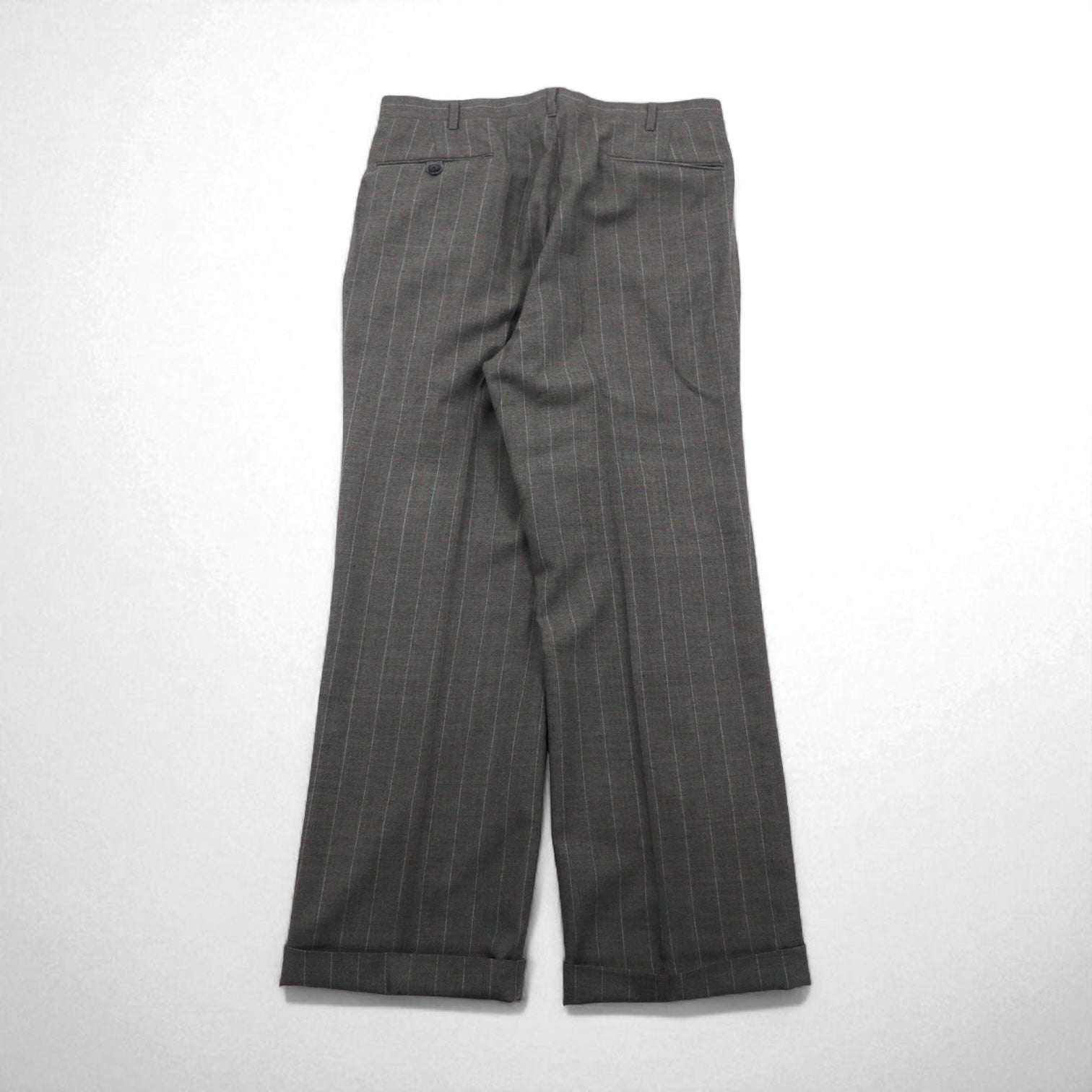 Polo by Ralph Lauren 90年代 3ピース スーツ セットアップ L グレー ストライプ ウール 日本製