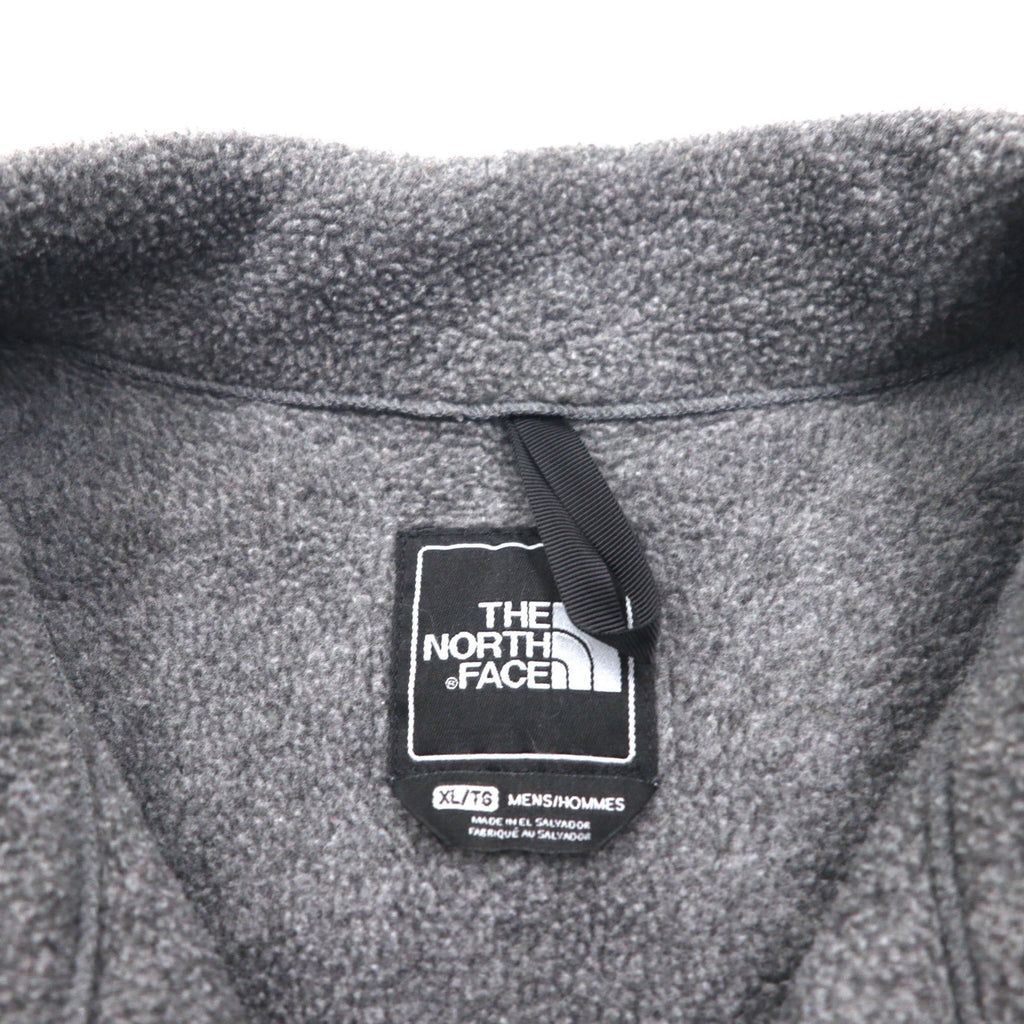 THE NORTH FACE デナリジャケット POLARTEC ポーラテック フリースジャケット XL グレー ナイロン切替 A193