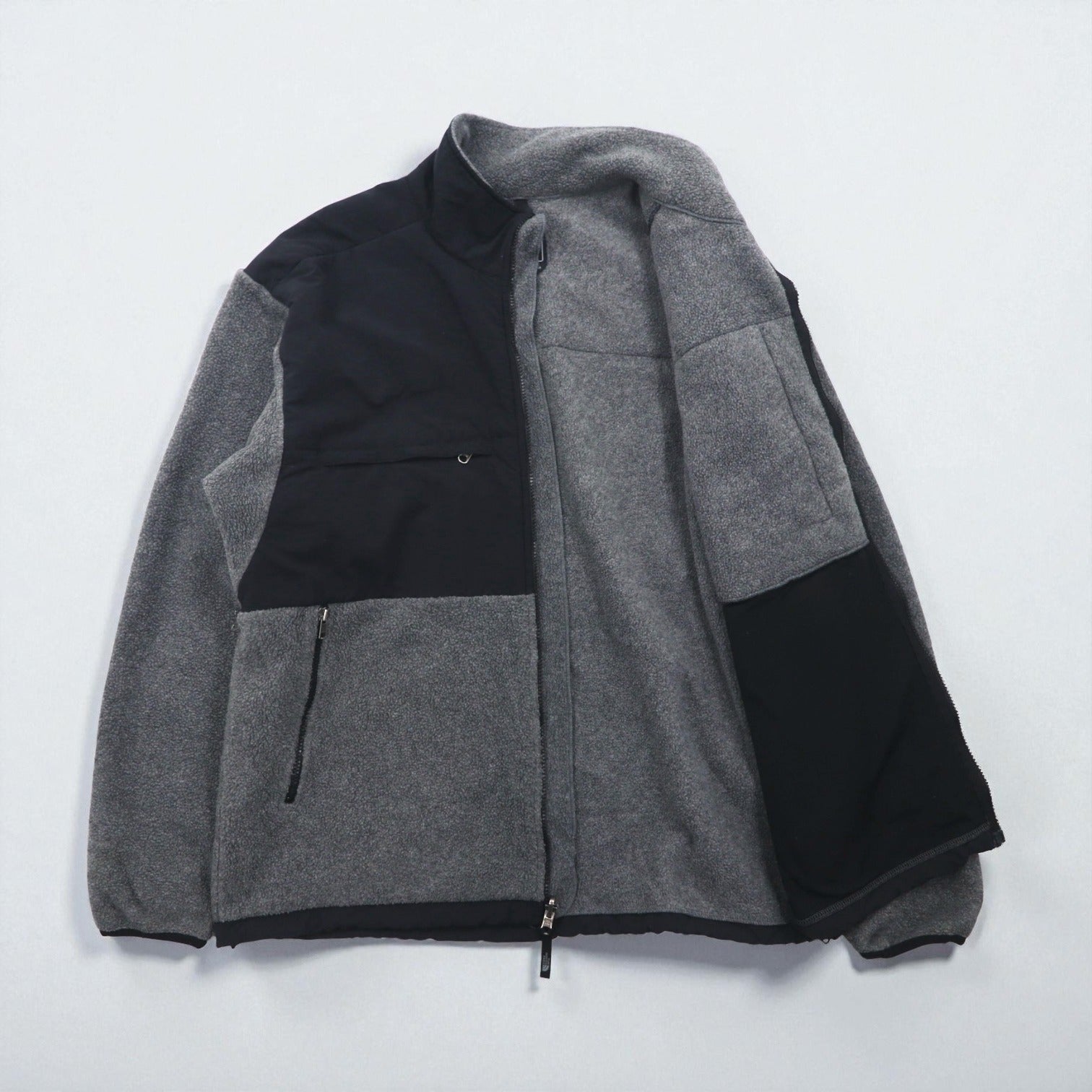 THE NORTH FACE デナリジャケット POLARTEC ポーラテック フリースジャケット XL グレー ナイロン切替 A193