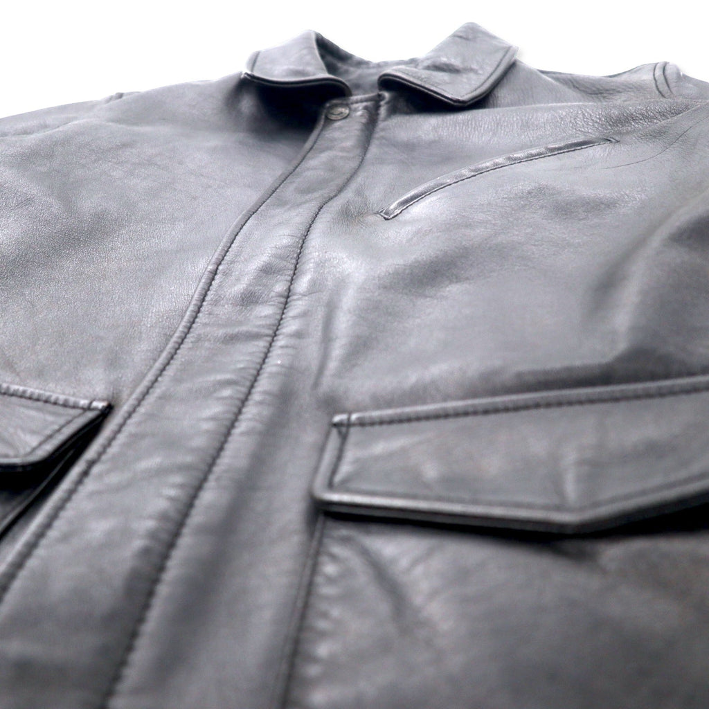 Giacca da motociclista HARLEY DAVIDSON Giacca in pelle L Nera Pelle bovina Fodera trapuntata 94HT99