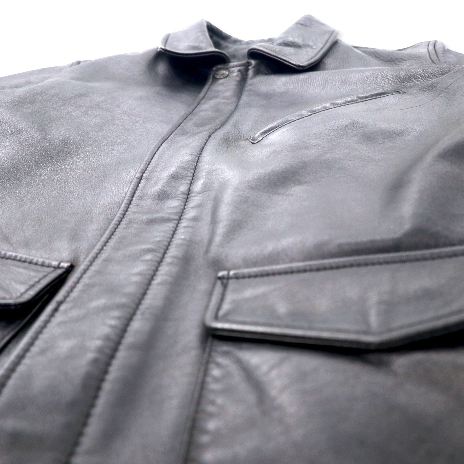 Giacca da motociclista HARLEY DAVIDSON Giacca in pelle L Nera Pelle bovina Fodera trapuntata 94HT99