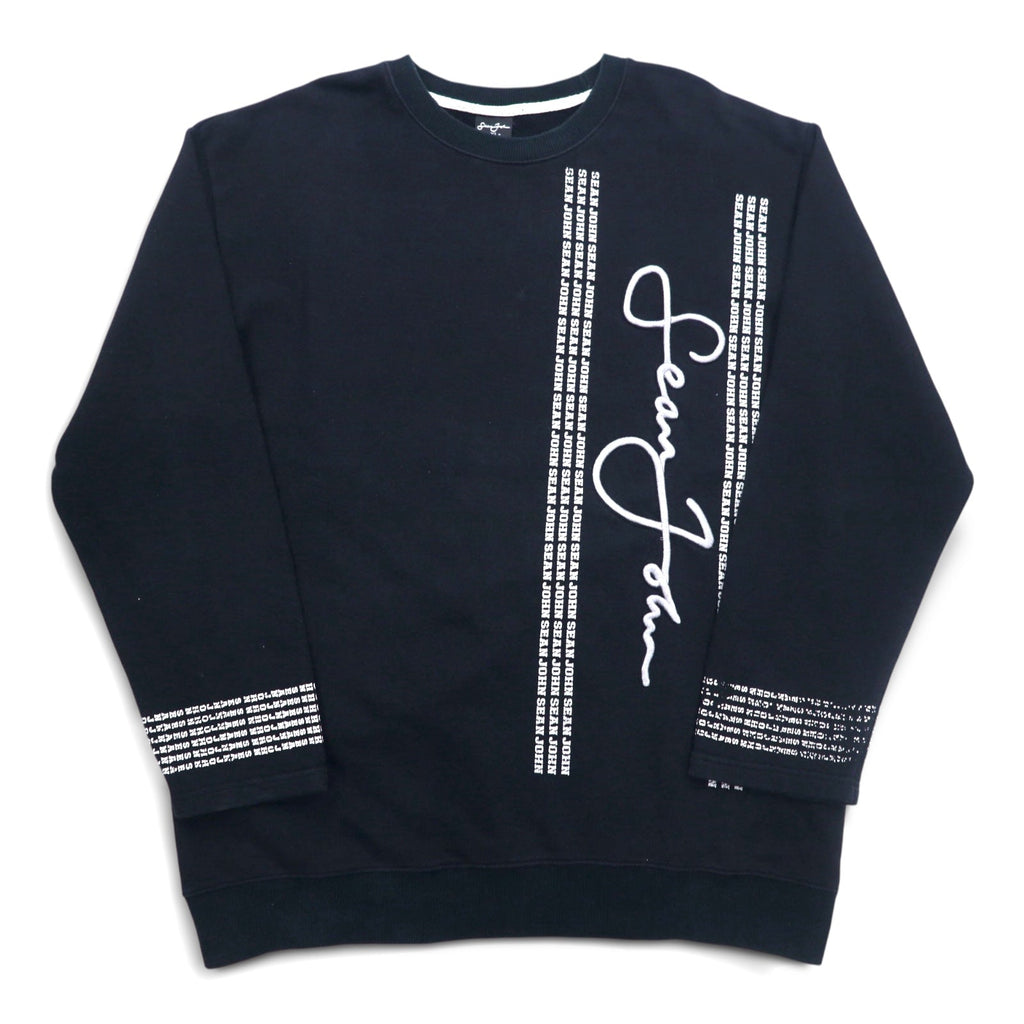 Sean John 90年代 クルーネック スウェット XL ブラック コットン