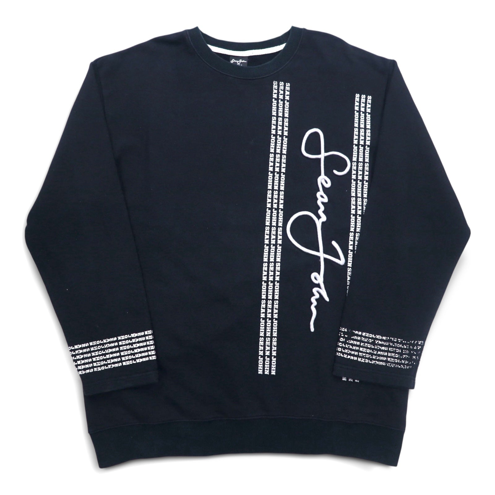 Sean John 90年代 クルーネック スウェット XL ブラック コットン