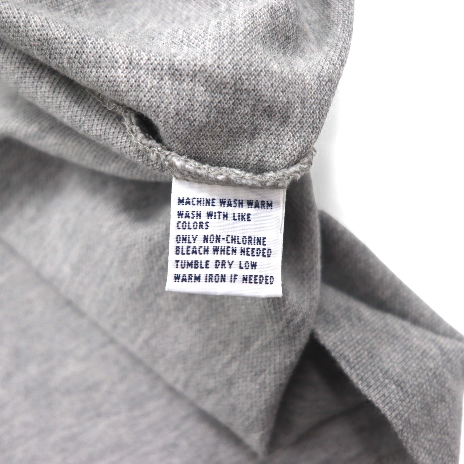 Polo by Ralph Lauren 90年代 ポロシャツ 3XL BIG ビッグサイズ グレー コットン 鹿の子 スモールポニー刺繍 未使用品