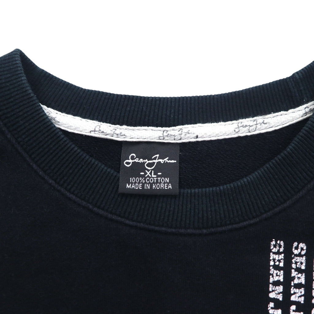 Sean John 90年代 クルーネック スウェット XL ブラック コットン