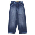 EVOLUTION JEANS Pantaloni larghi in denim anni '90 32 blu cotone ampi