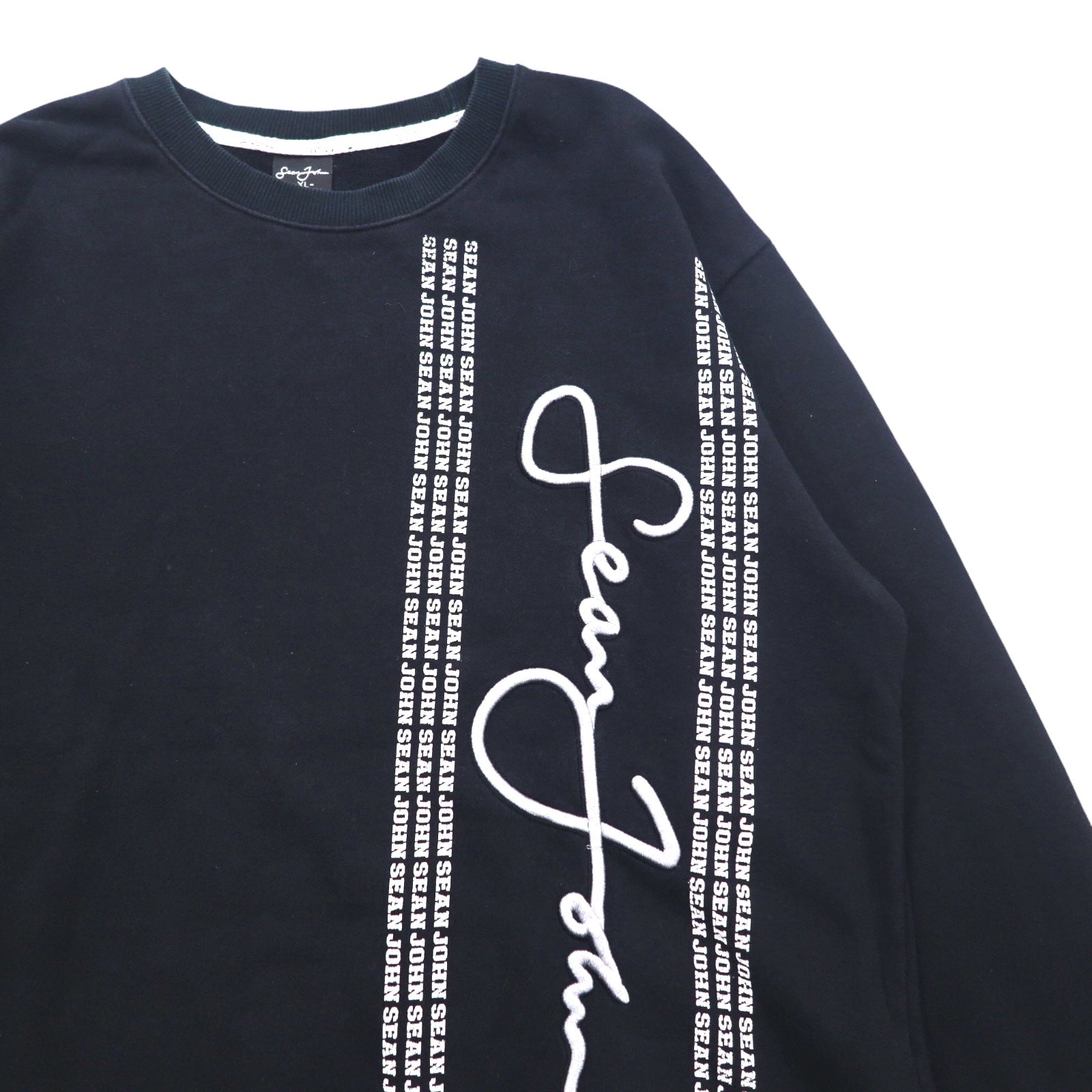 Sean John 90年代 クルーネック スウェット XL ブラック コットン