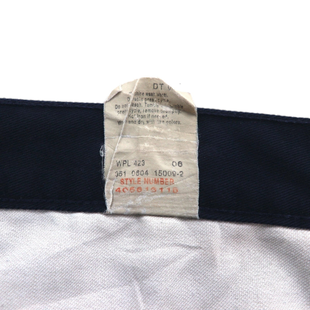 DOCKERS (Levi's) Pantaloni Chino Lavoro Wide 2 Pinces L Blu Navy Cotone