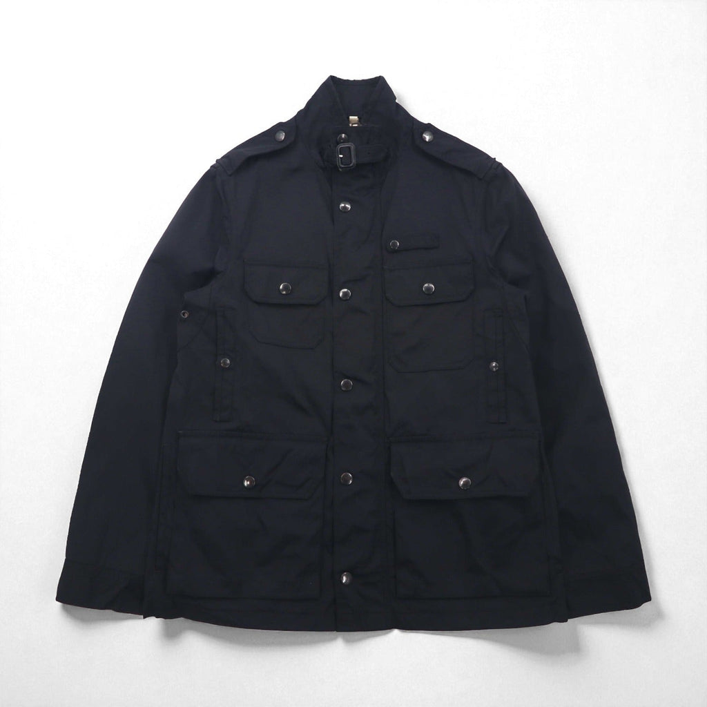 BURBERRY ミリタリー M-65 フィールドジャケット M マルチ ユーティリティポケット 現行タグ 裏地ノバチェック チンストラップ THTHAGAR503NON