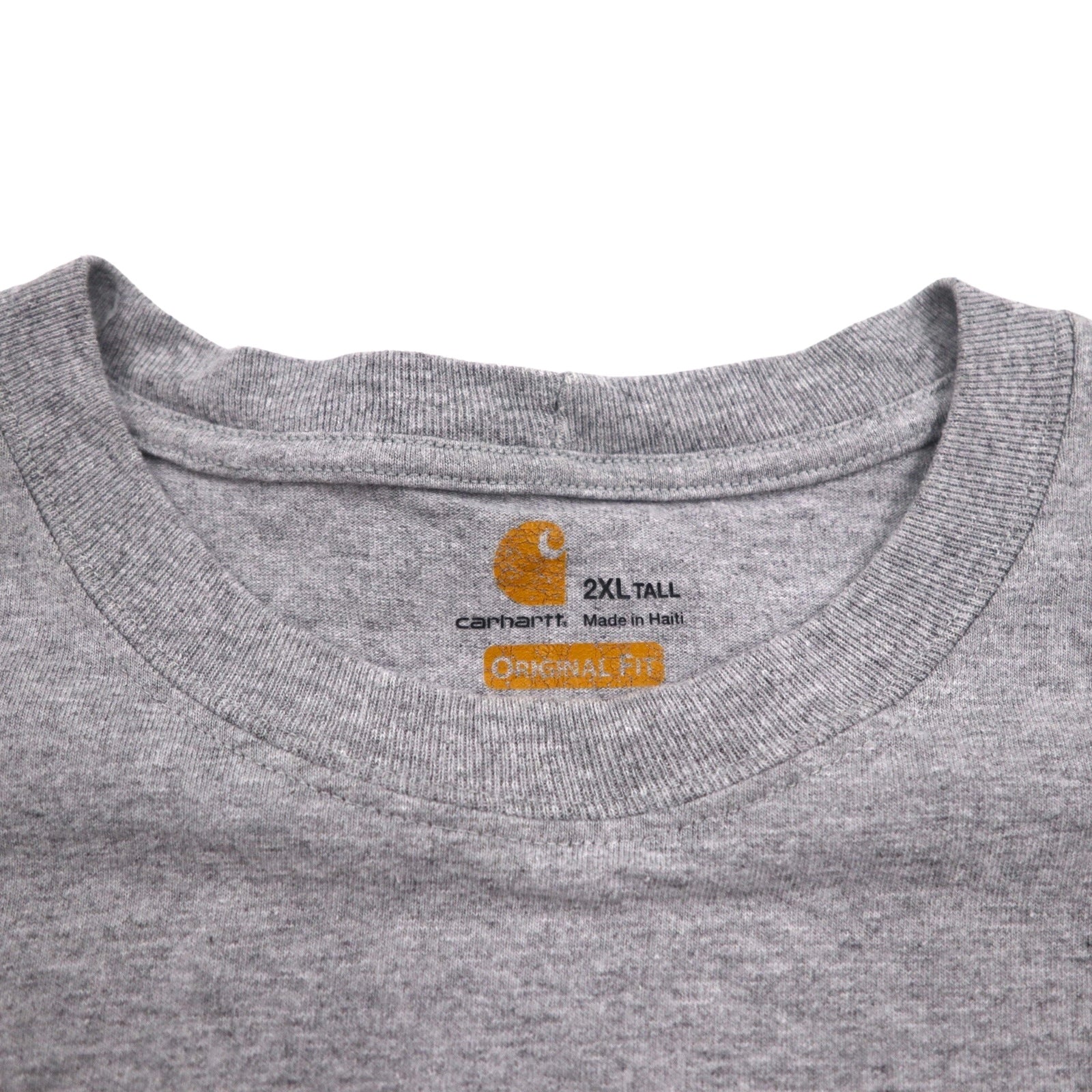 Carhartt T-shirt con taschino Original Fit, Pocket Tee 2XL TALL, Original Fit, grigio, cotone