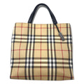 BURBERRY Borsa tote Nova Check Borsa a mano PVC Pelle Manici Beige