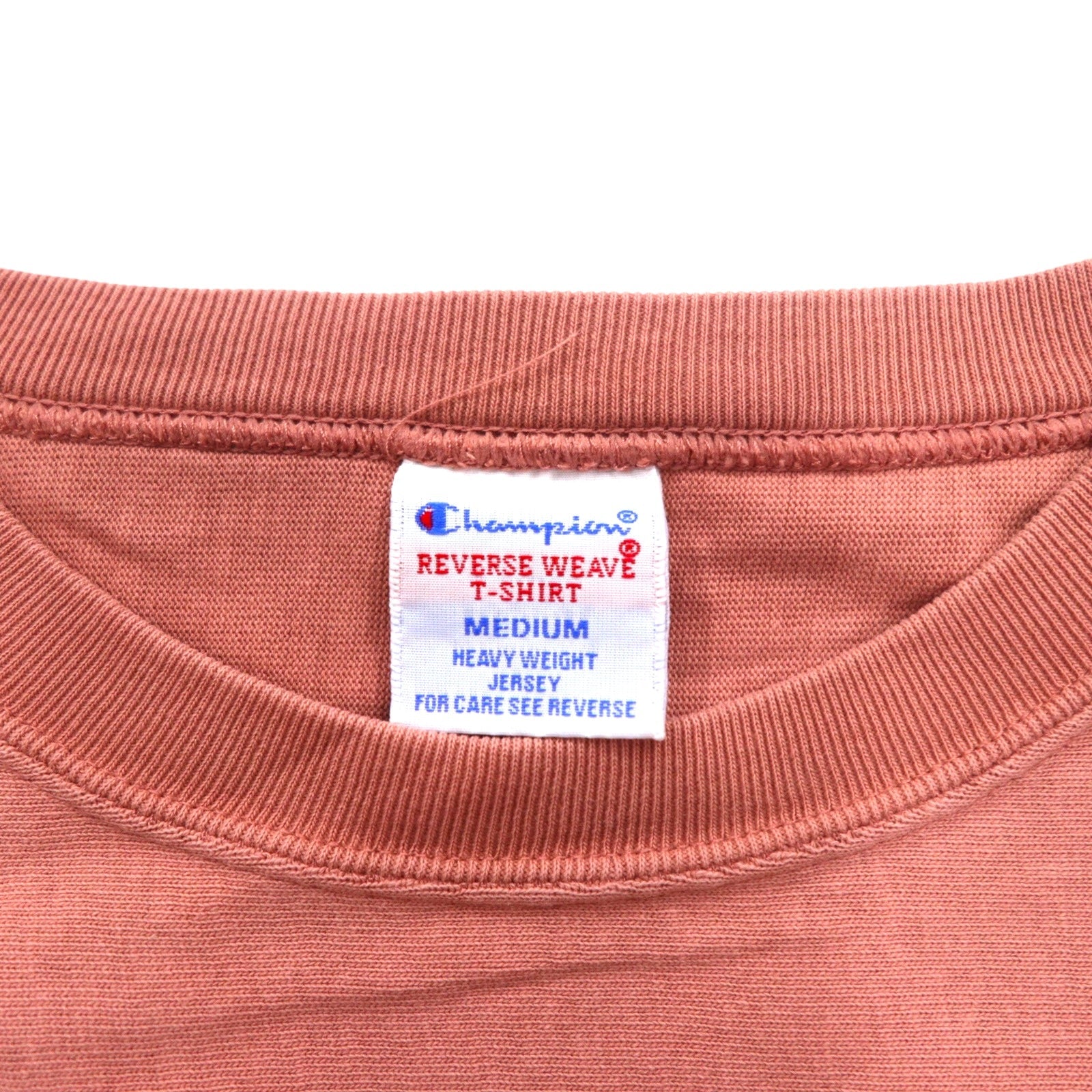 Champion Reverse Weave T-shirt Felpa M Rosa Script Logo Ricamato C8-P404