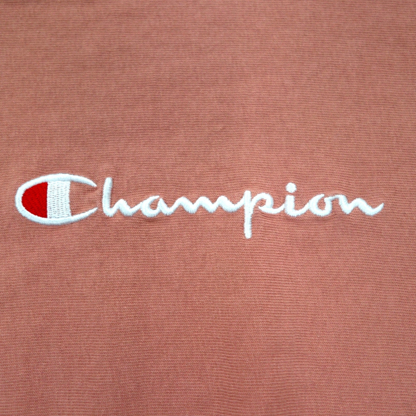 Champion Reverse Weave T-shirt Felpa M Rosa Script Logo Ricamato C8-P404