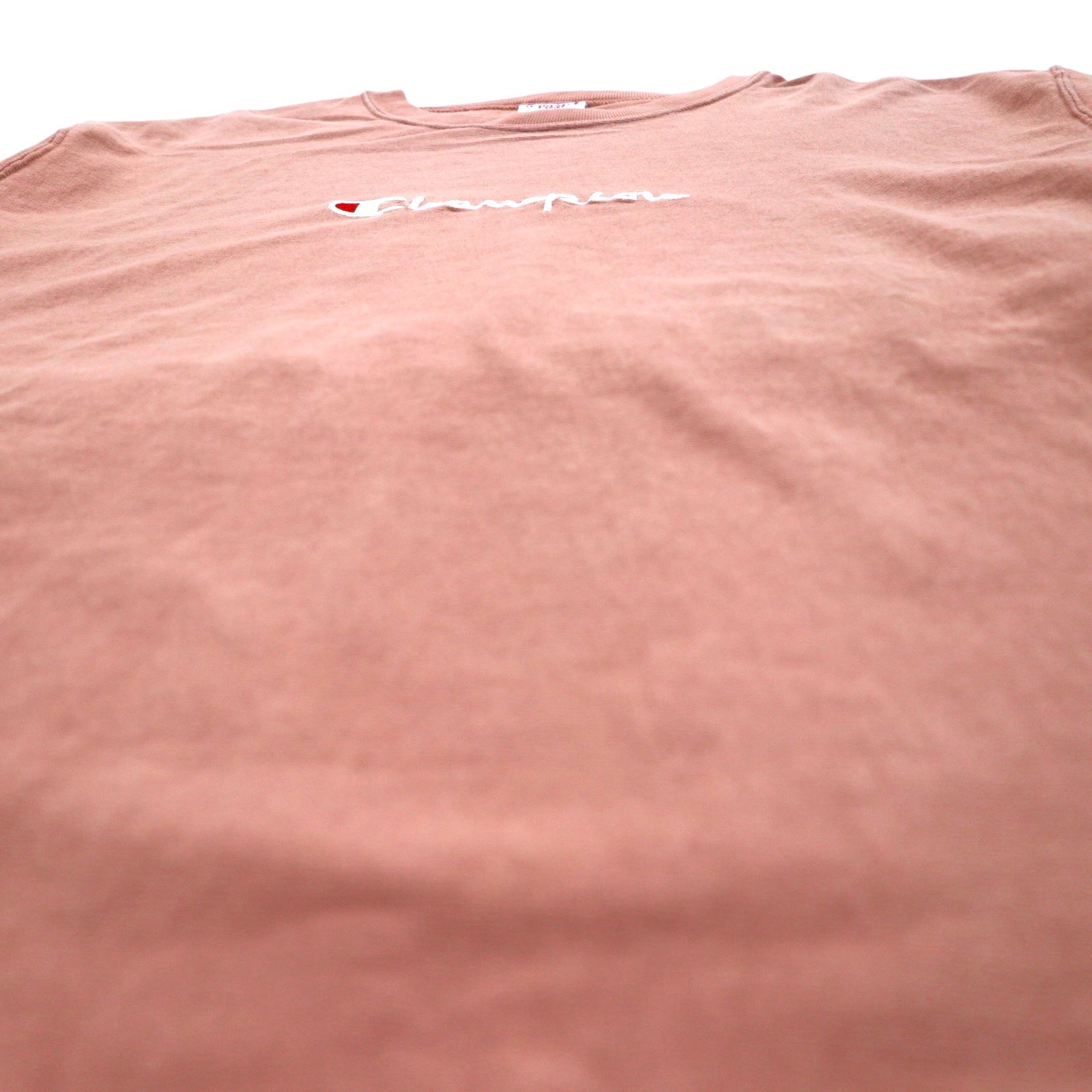 Champion Reverse Weave T-shirt Felpa M Rosa Script Logo Ricamato C8-P404