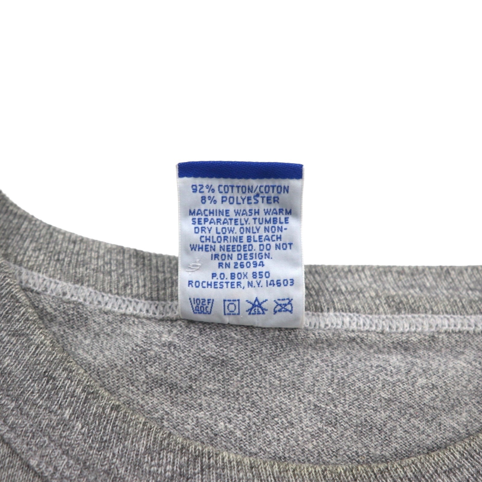 T-shirt Champion USA anni '90, stampa college, taglia XL, cotone grigio, Marin ATHLETICS