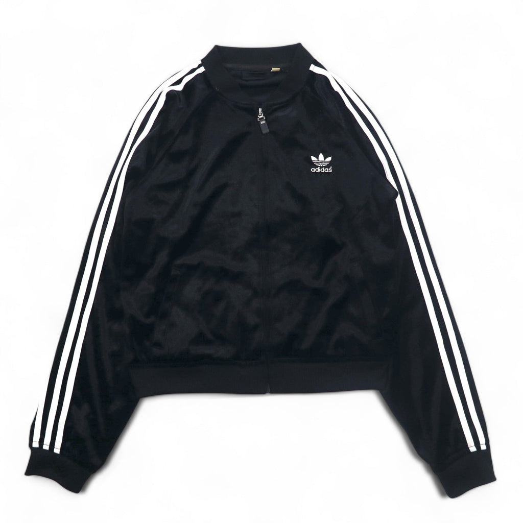 adidas 90s ATP velluto tuta giacca L nero logo Trifoglio 3 strisce