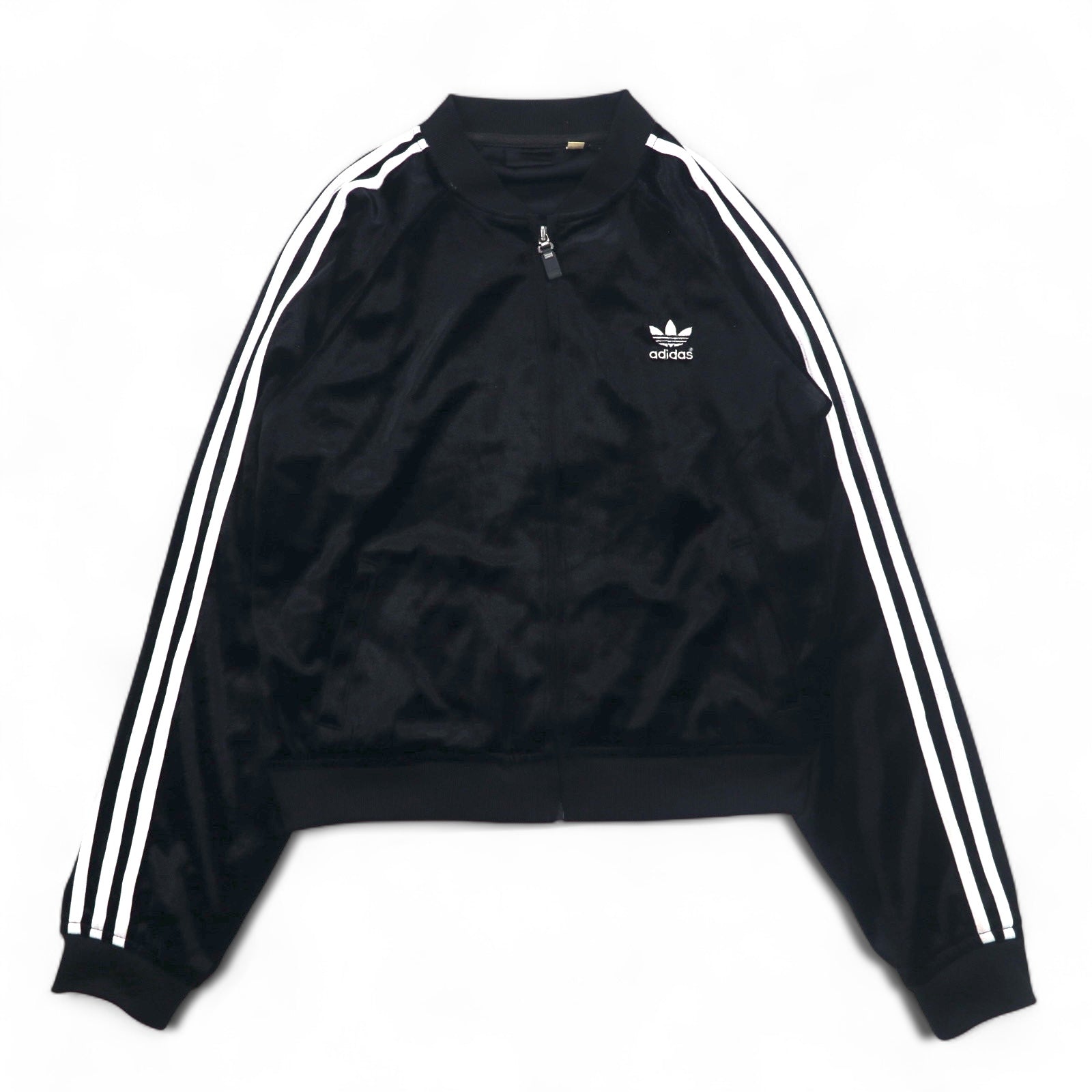adidas 90s ATP velluto tuta giacca L nero logo Trifoglio 3 strisce