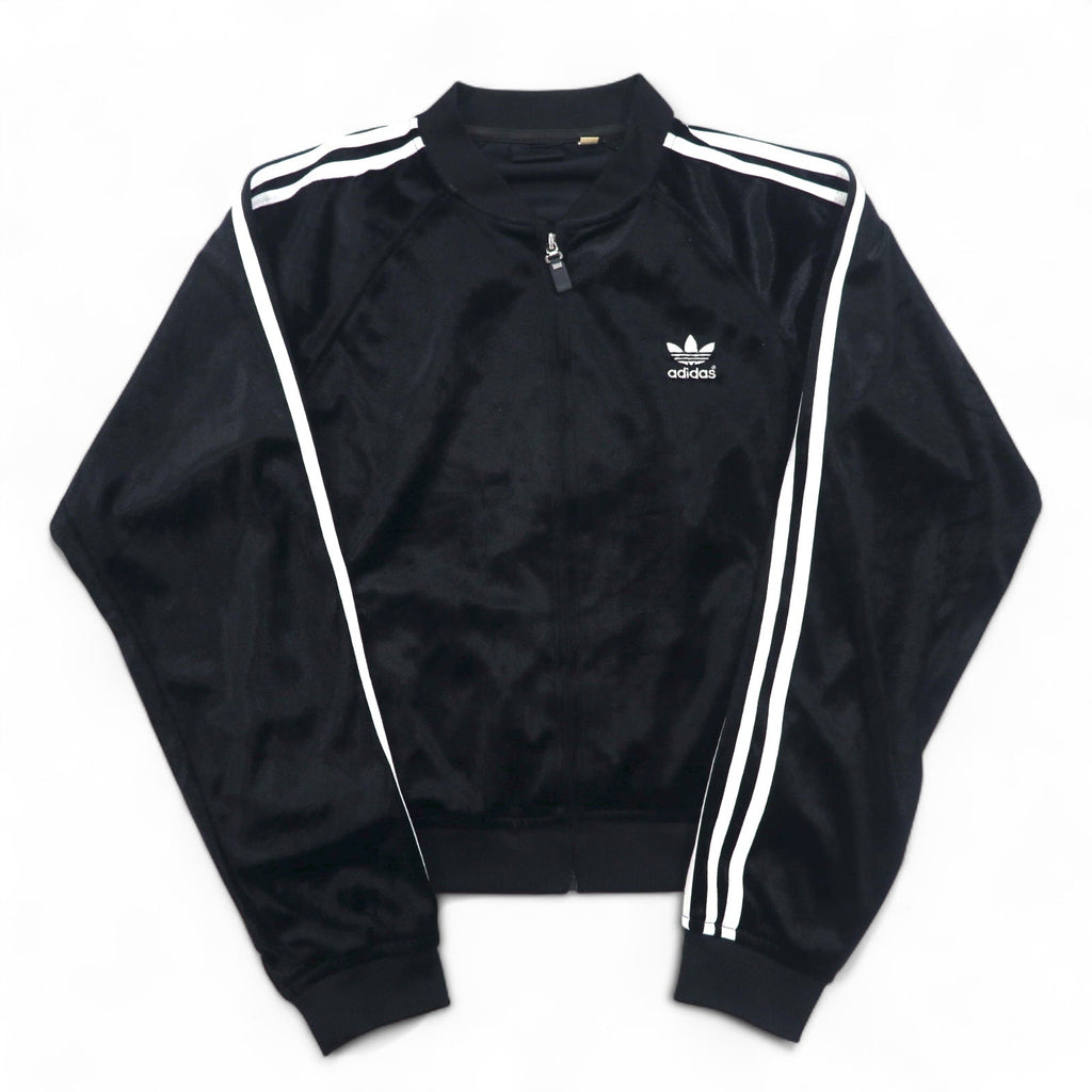 adidas 90s ATP velluto tuta giacca L nero logo Trifoglio 3 strisce