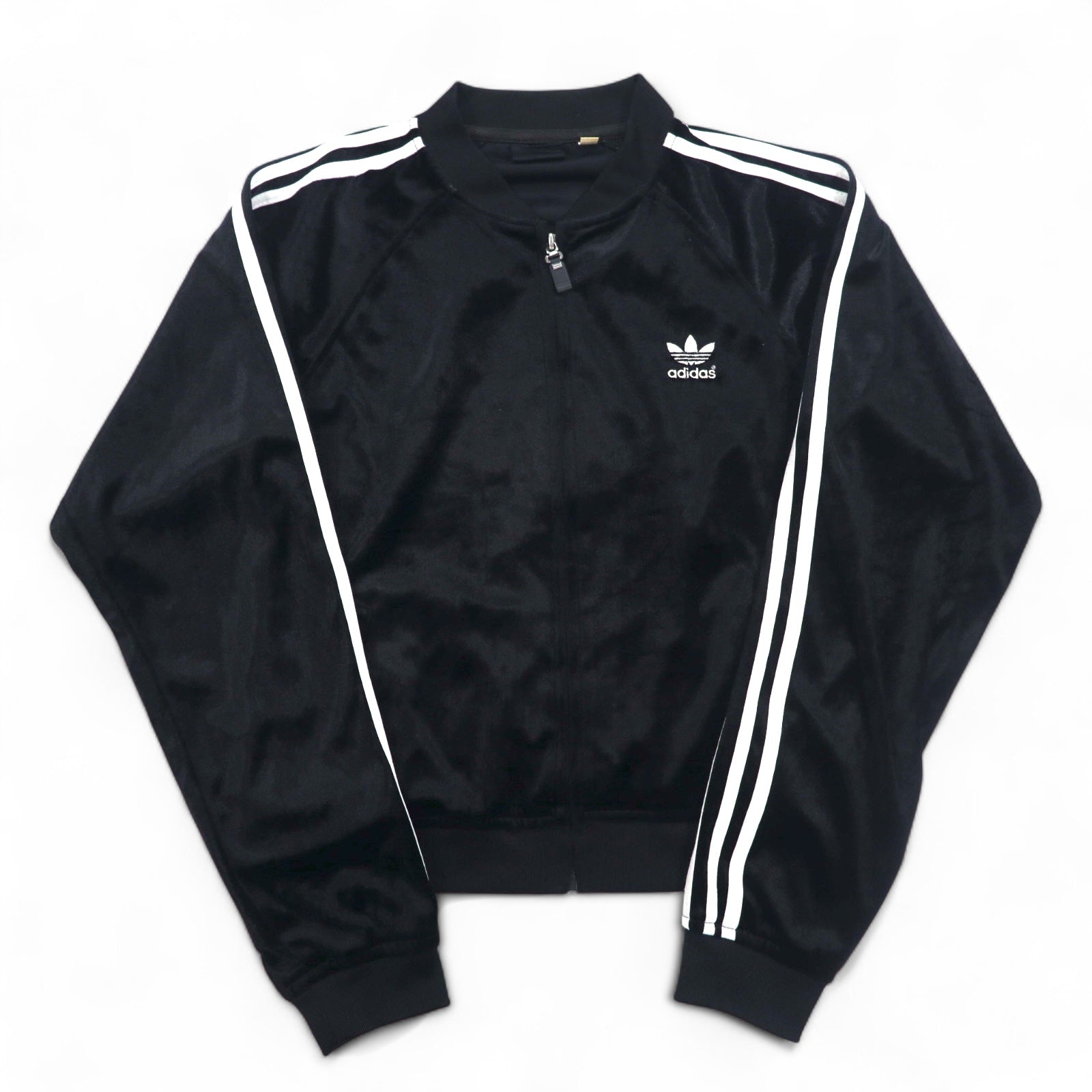 adidas 90s ATP velluto tuta giacca L nero logo Trifoglio 3 strisce