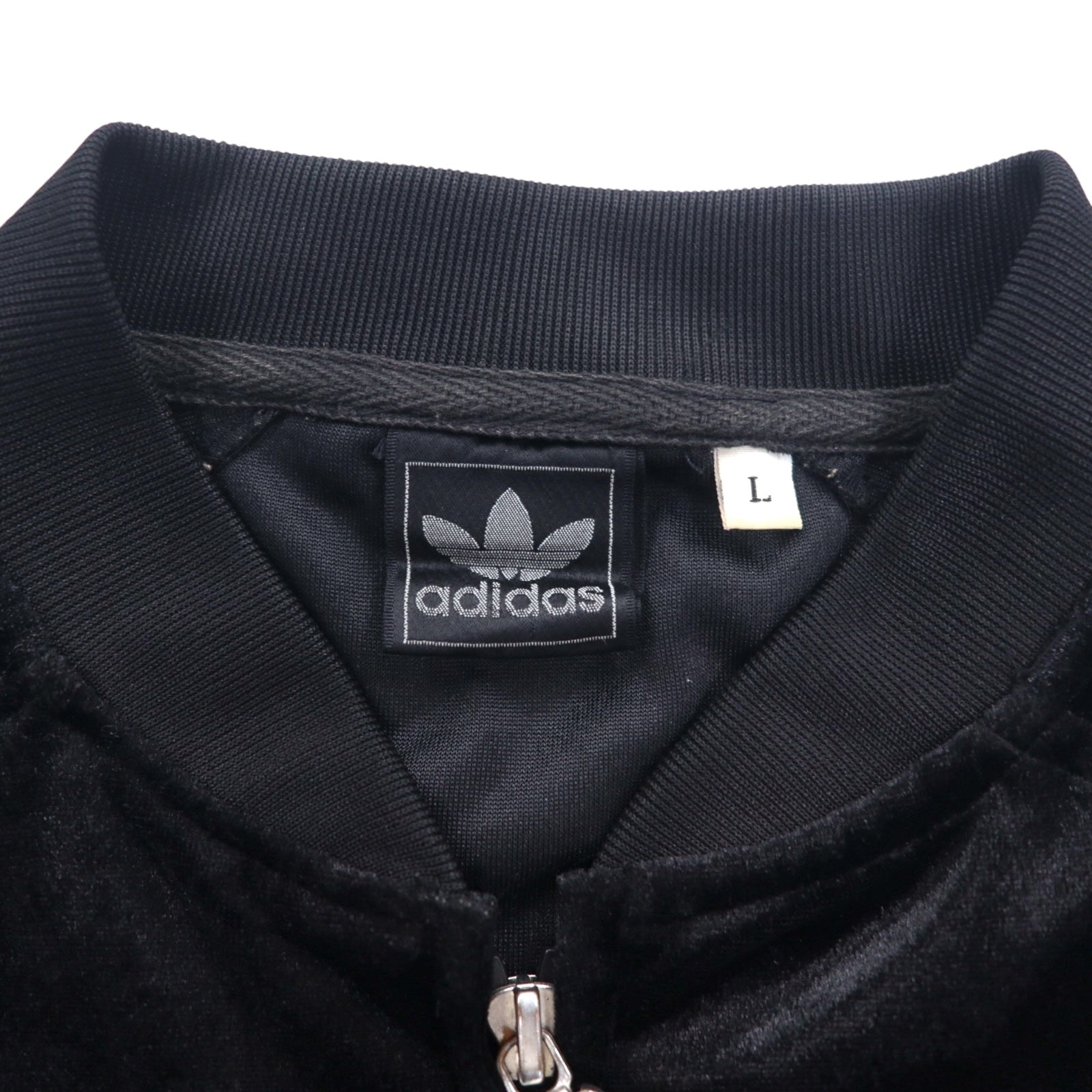 adidas 90s ATP velluto tuta giacca L nero logo Trifoglio 3 strisce