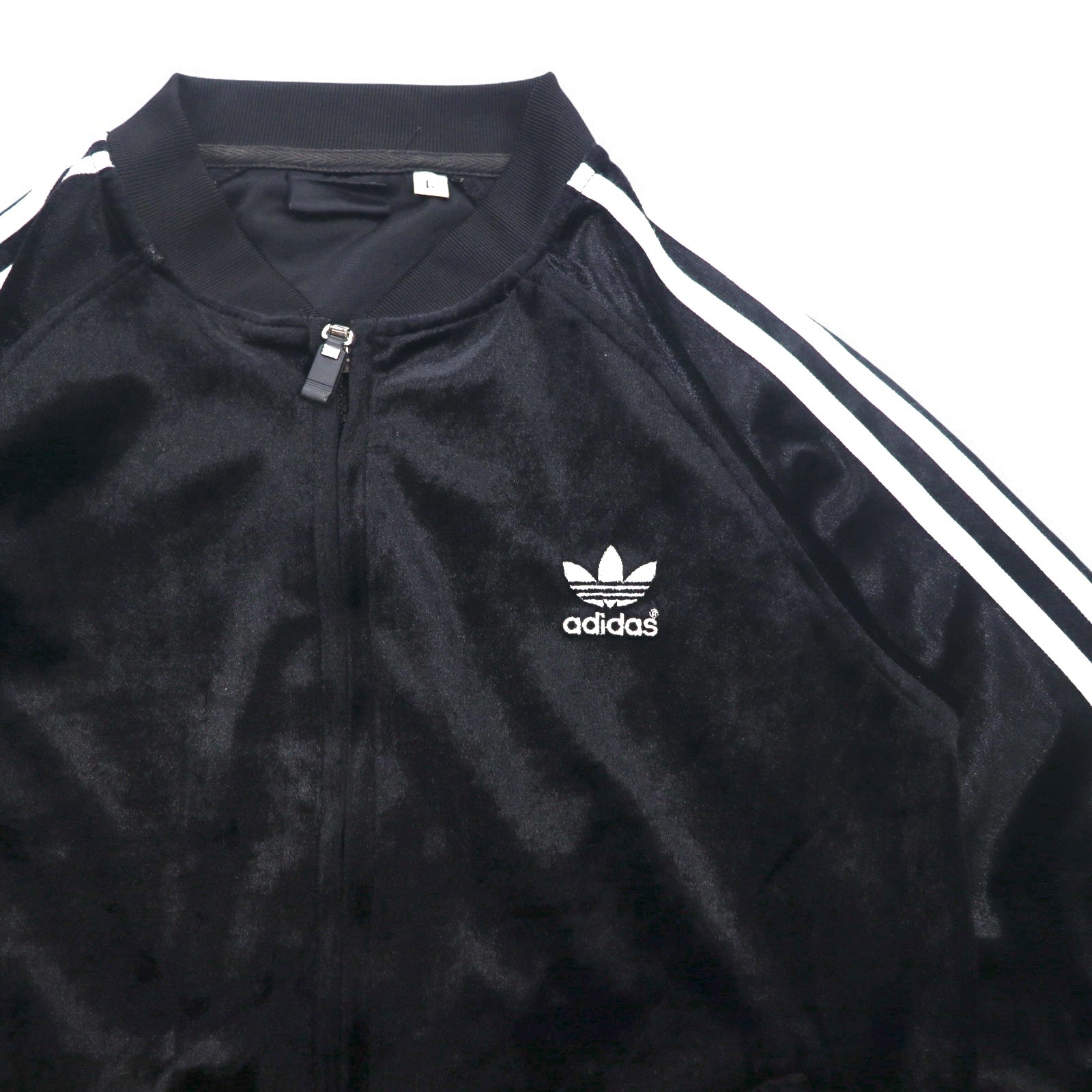 adidas 90s ATP velluto tuta giacca L nero logo Trifoglio 3 strisce