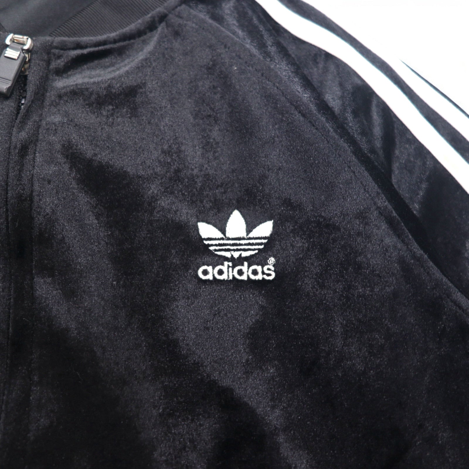 adidas 90s ATP velluto tuta giacca L nero logo Trifoglio 3 strisce
